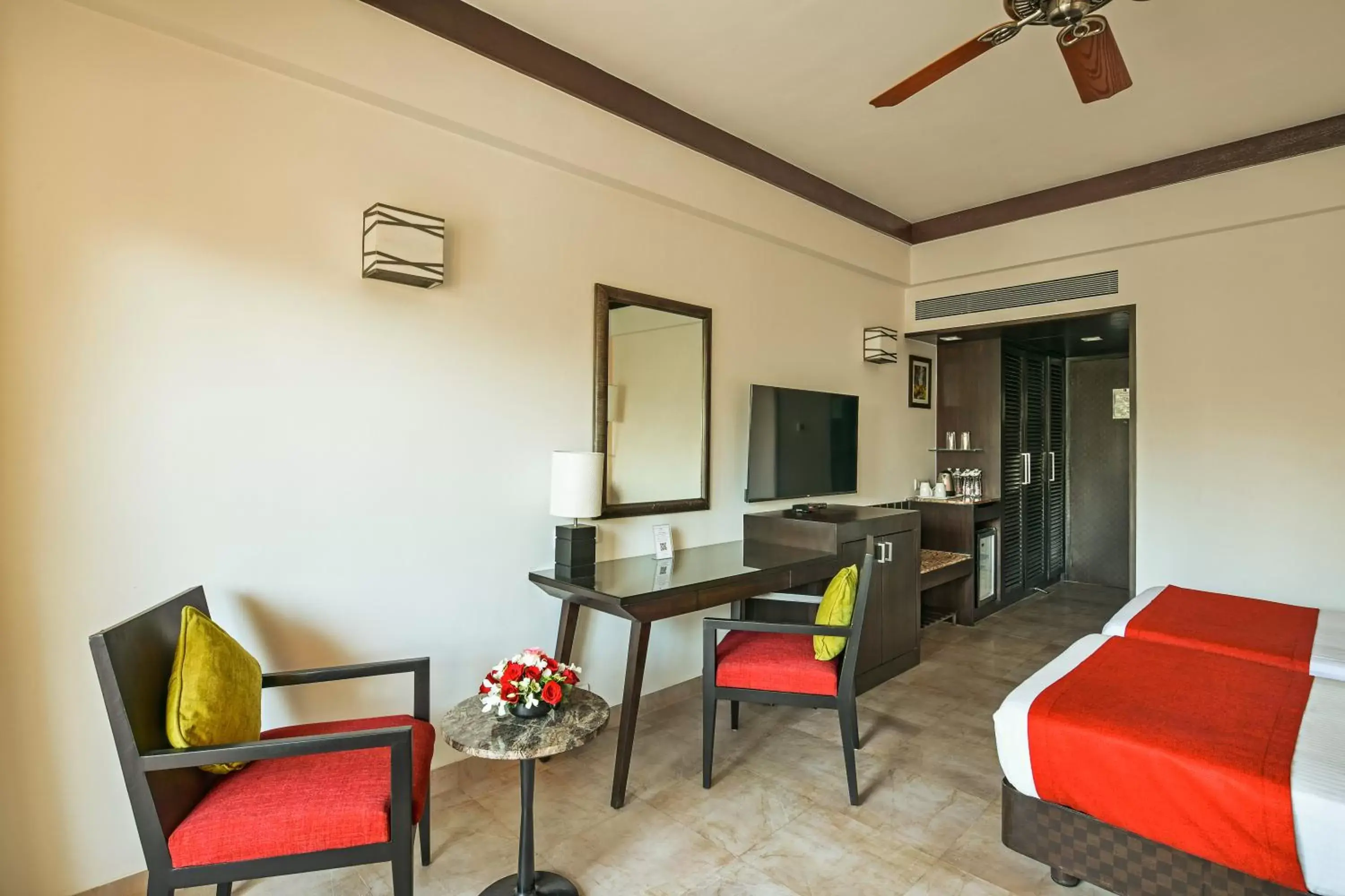 Bedroom, Seating Area in Fariyas Resort Lonavala