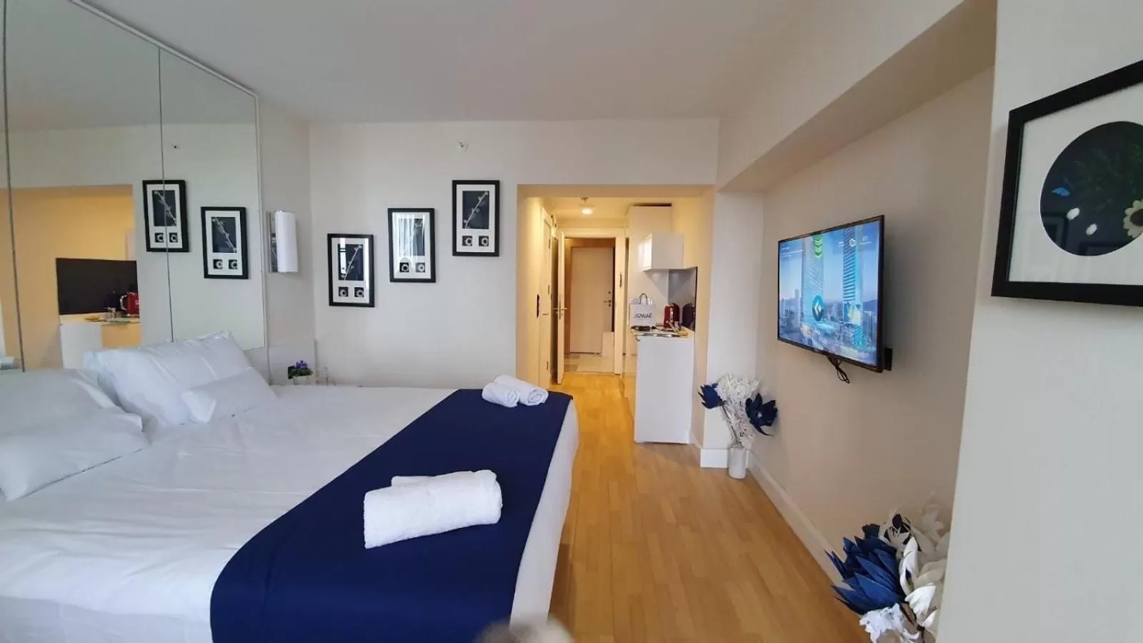 Bed in Orbi City Luxury Suite