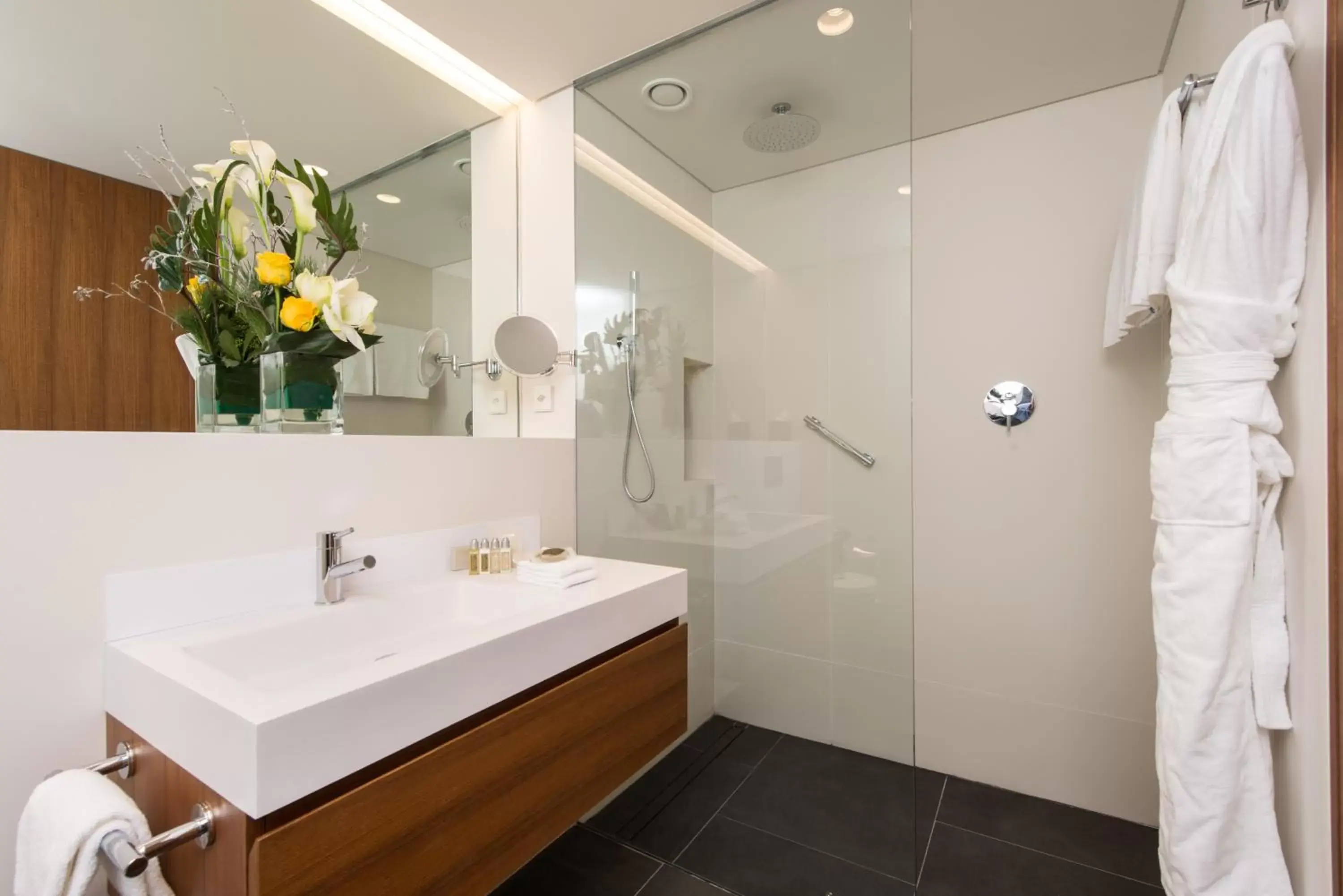 Shower, Bathroom in Fraser Suites Geneva - Serviced Apartments