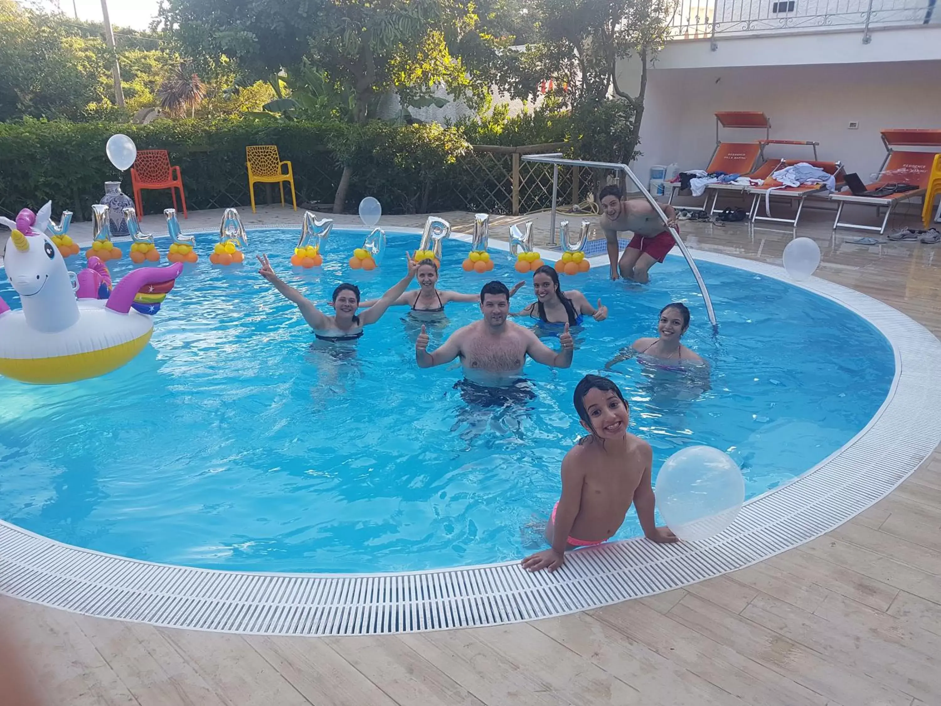 Swimming Pool in Aparthotel Villa Marinù