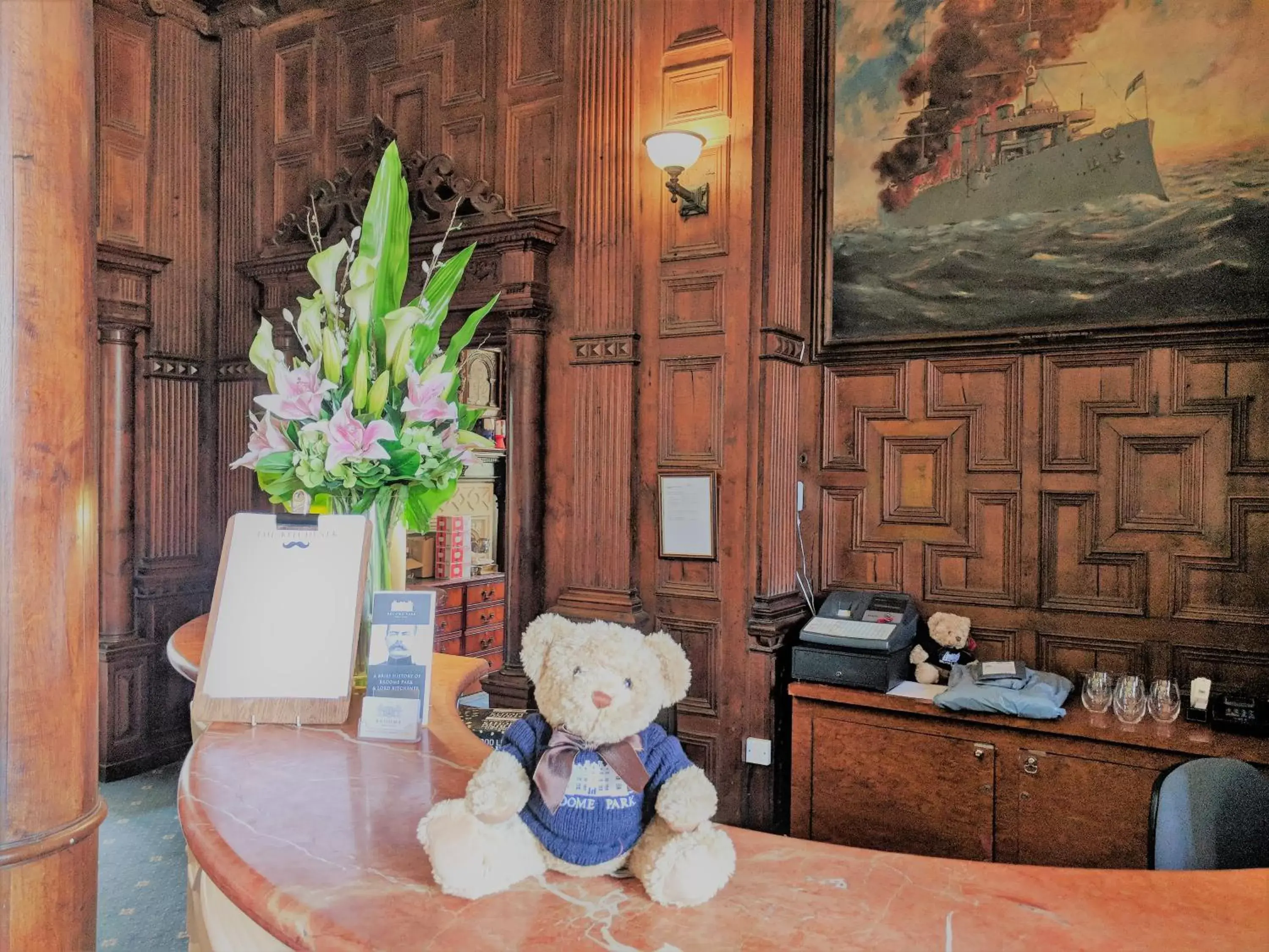 Lobby or reception in Broome Park Hotel