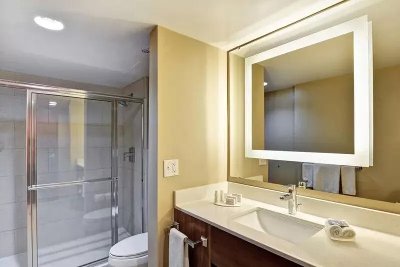 Shower, Bathroom in SpringHill Suites by Marriott Orlando Lake Buena Vista South