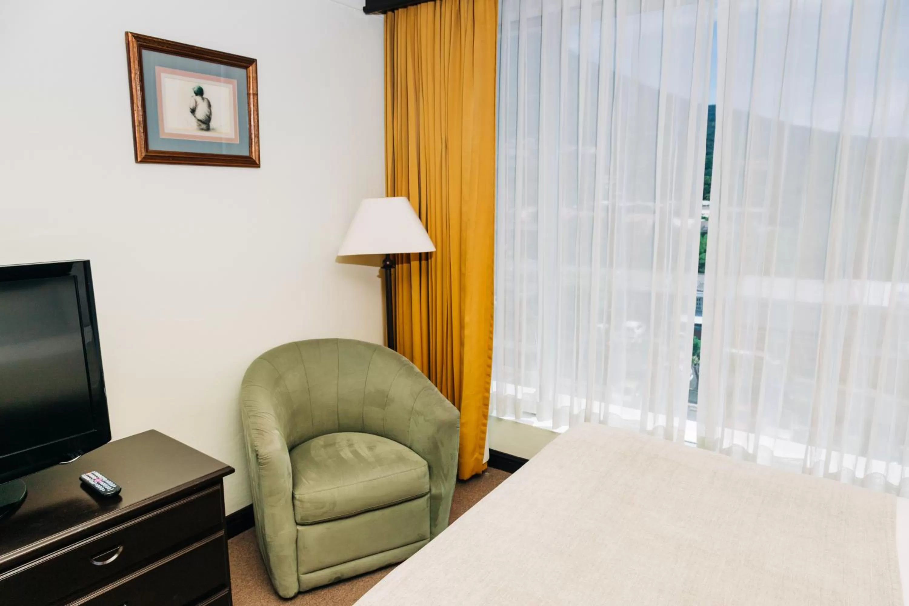 Seating area in Plaza Hotel and Suites