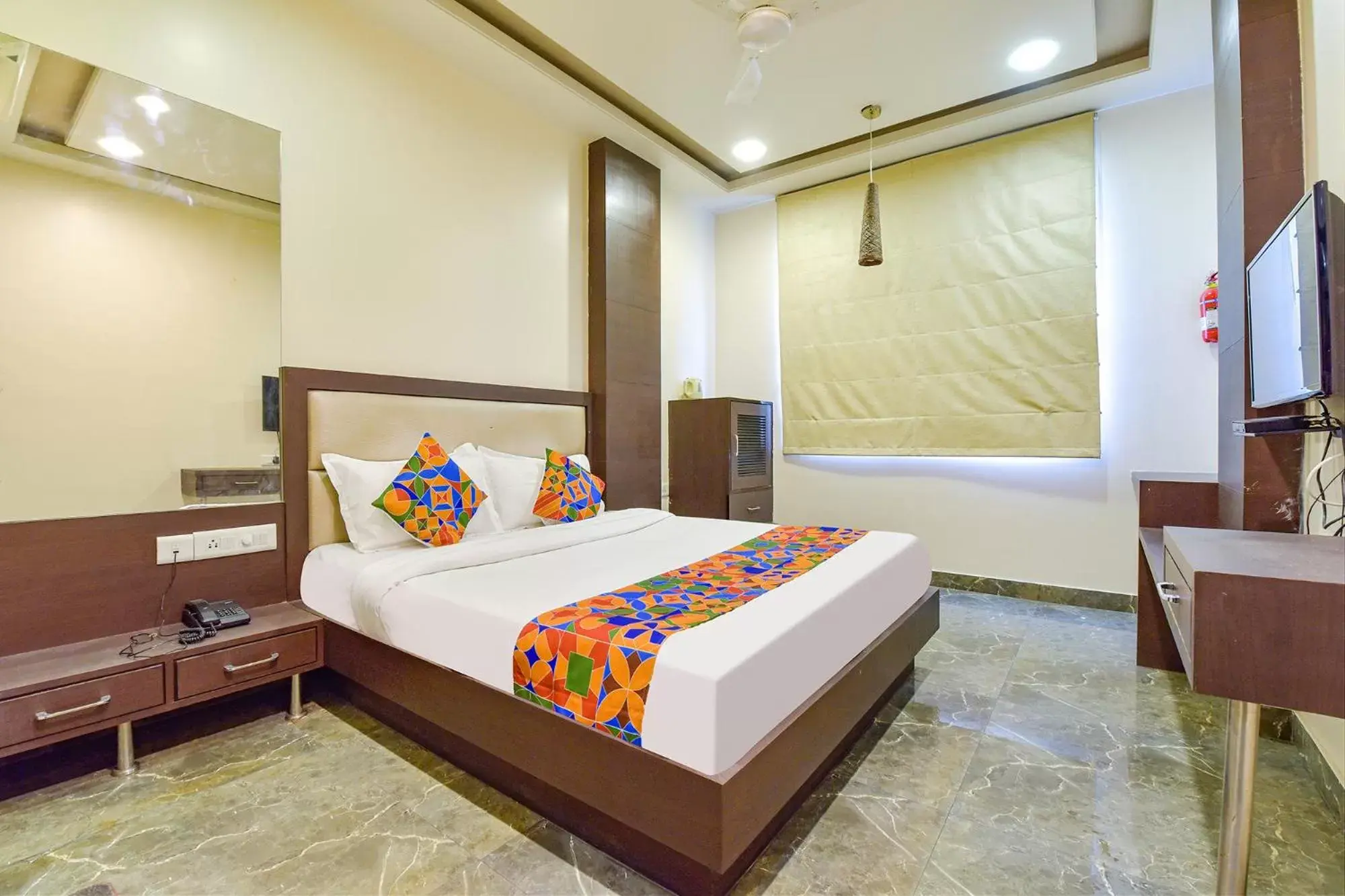 Bed in FabHotel Resolute Gopalpura Bed in FabHotel Resolute Gopalpura