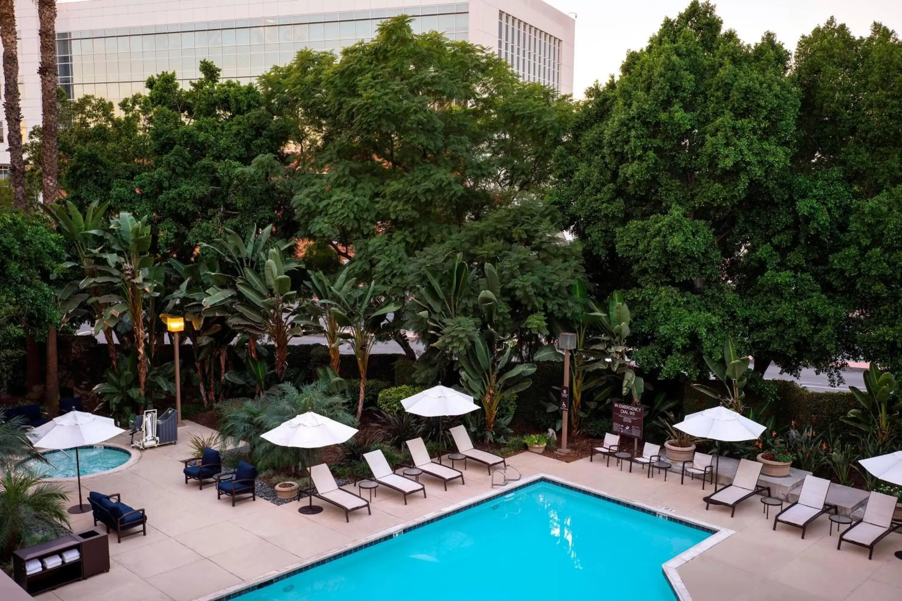 Swimming pool, Pool View in Fullerton Marriott at California State University