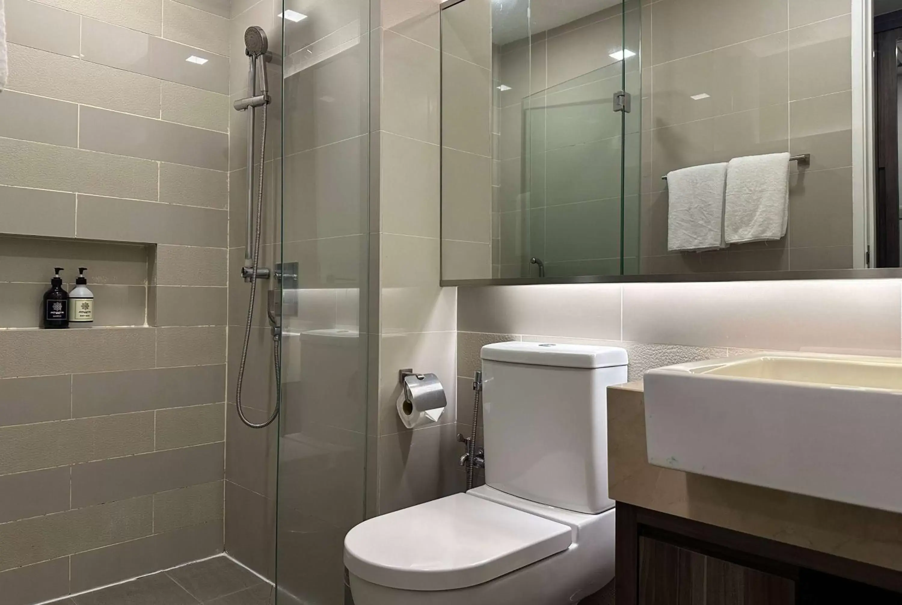 TV and multimedia, Bathroom in Ramada Suites by Wyndham Kuala Lumpur City Centre