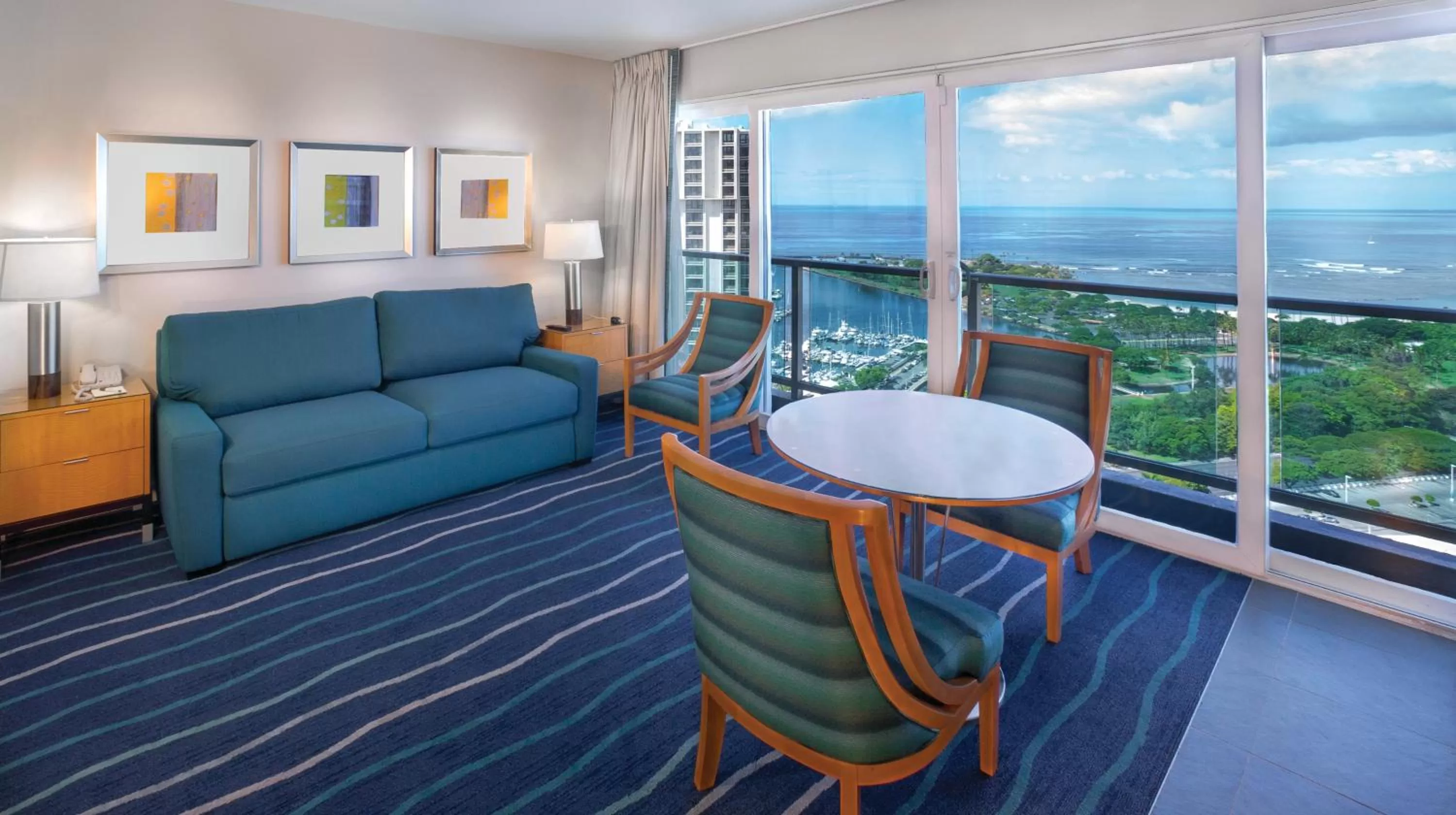 Seating area in Ala Moana Honolulu by Mantra