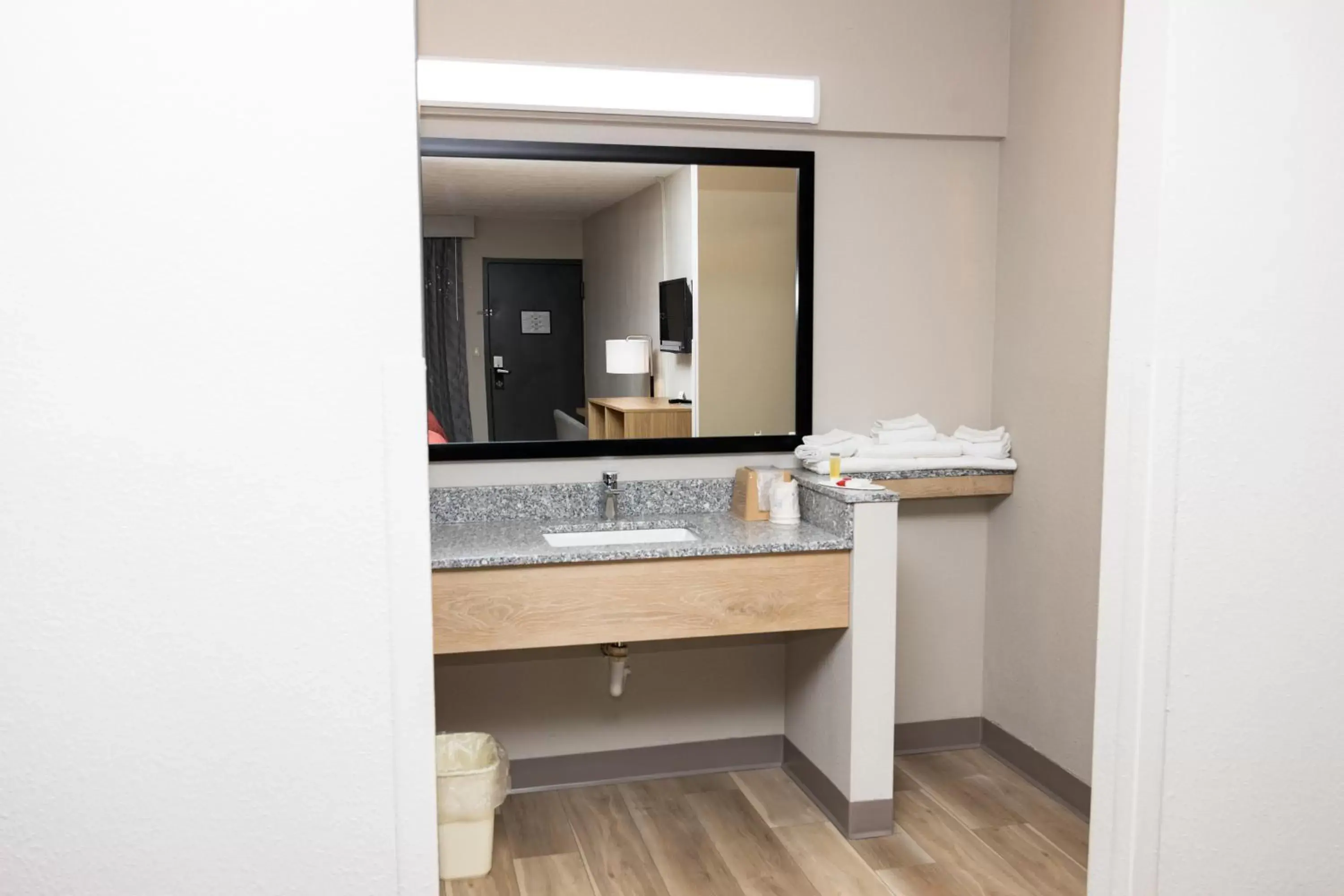 Bathroom in Days Inn by Wyndham Cincinnati East