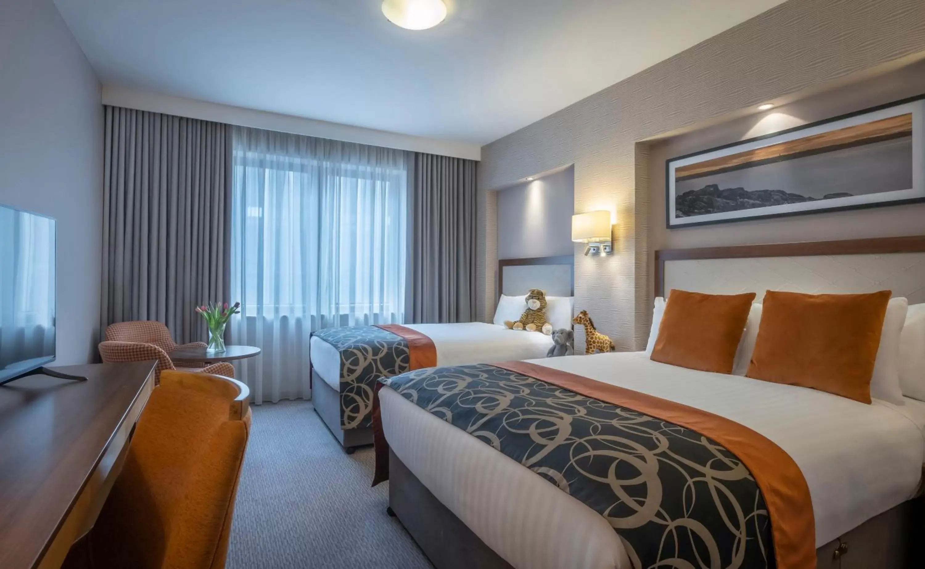 Bedroom, Bed in Clayton Hotel Belfast City Bedroom, Bed in Clayton Hotel Belfast City