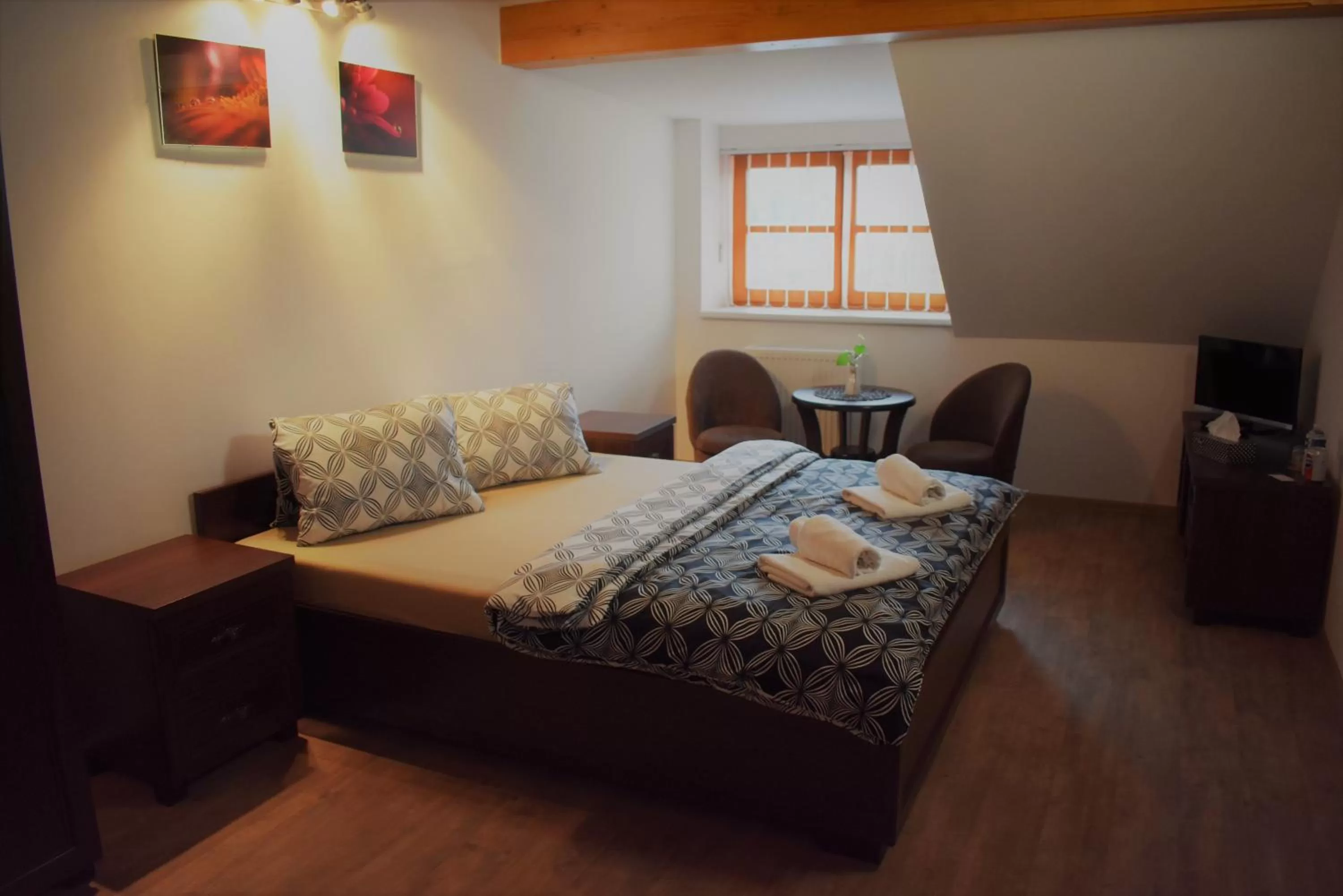 Bed in Motel Roubenka