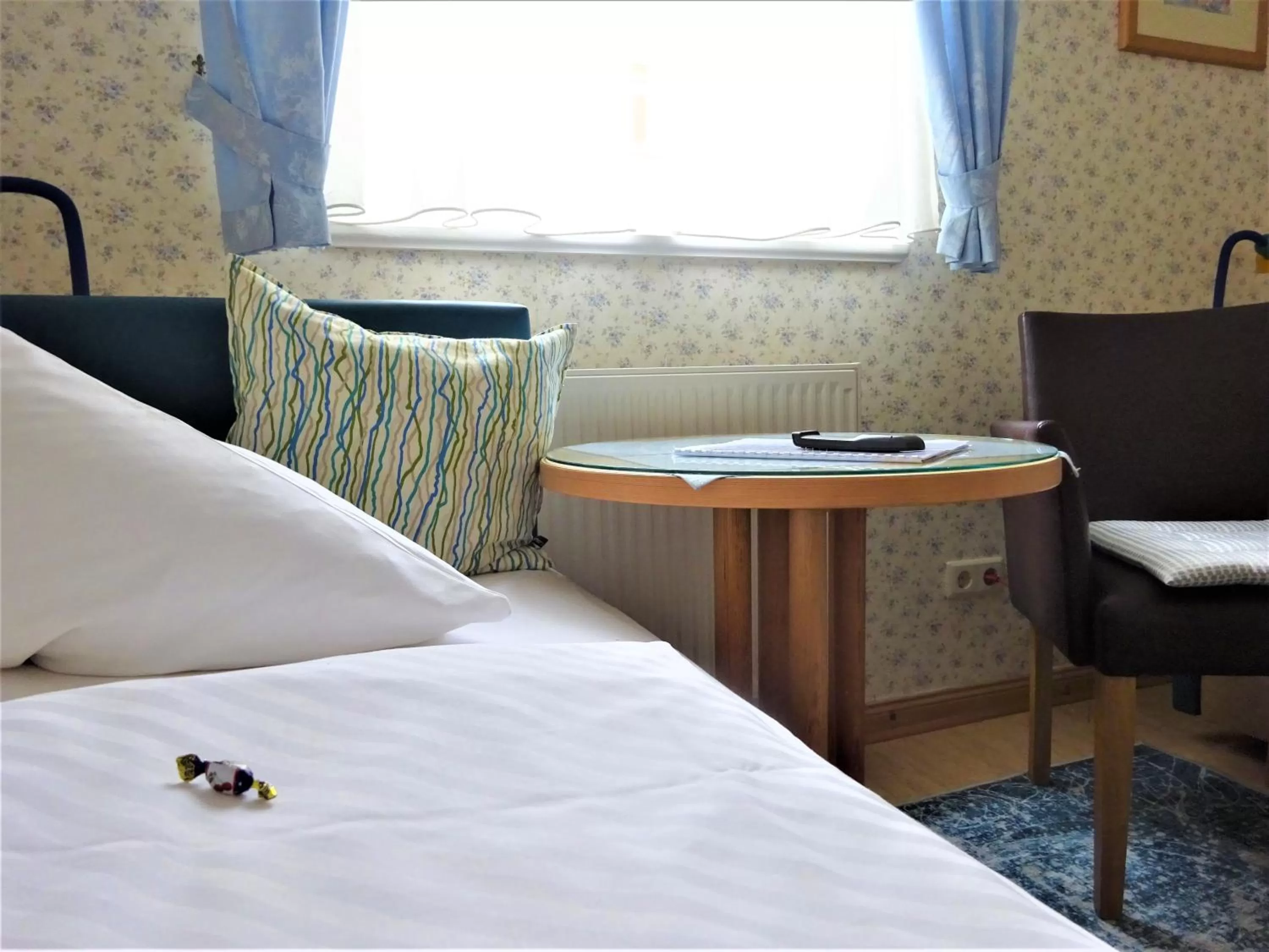 Bed in Hotel Pension Zur Fährbrücke