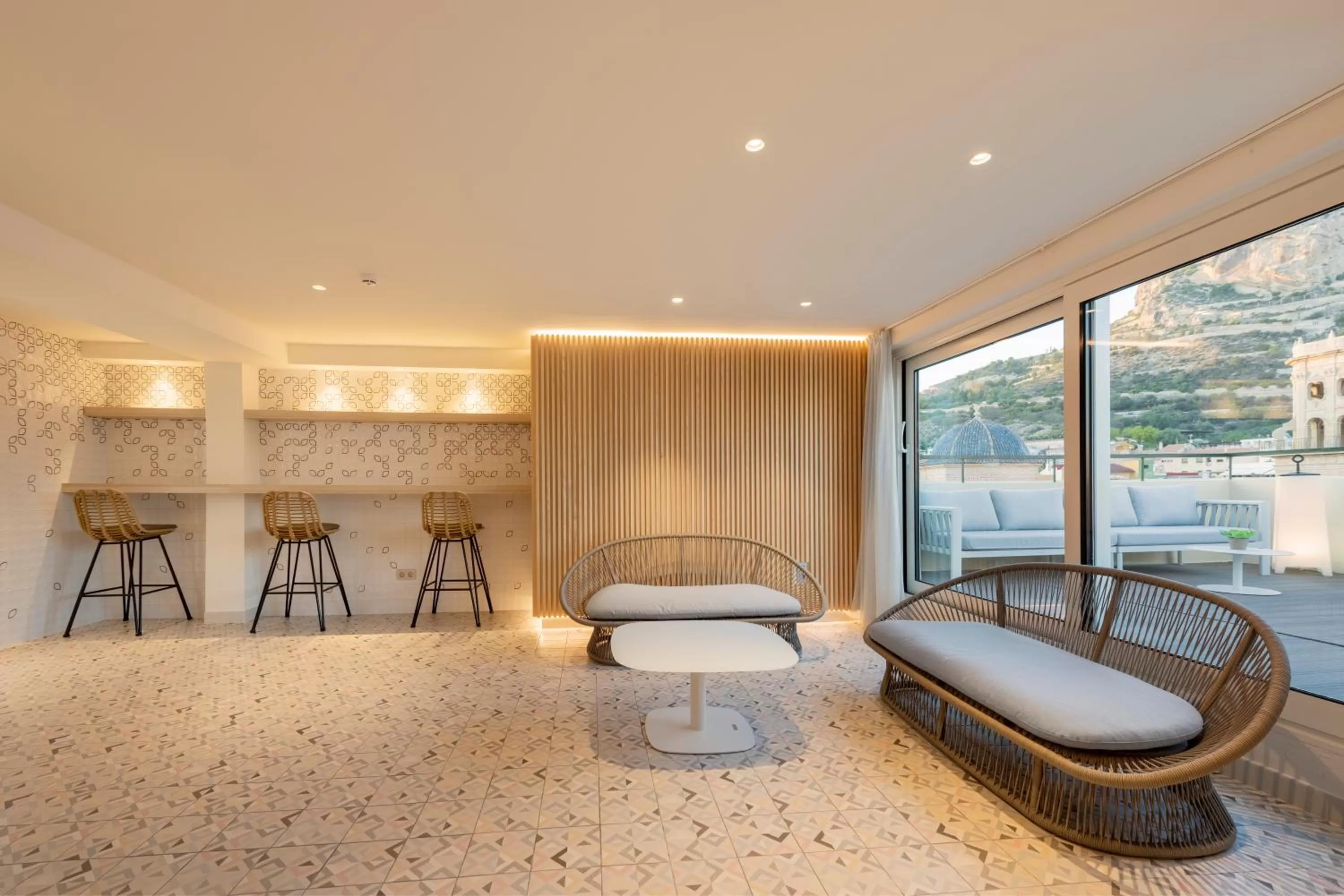 Patio in Eurostars Mediterranea Plaza