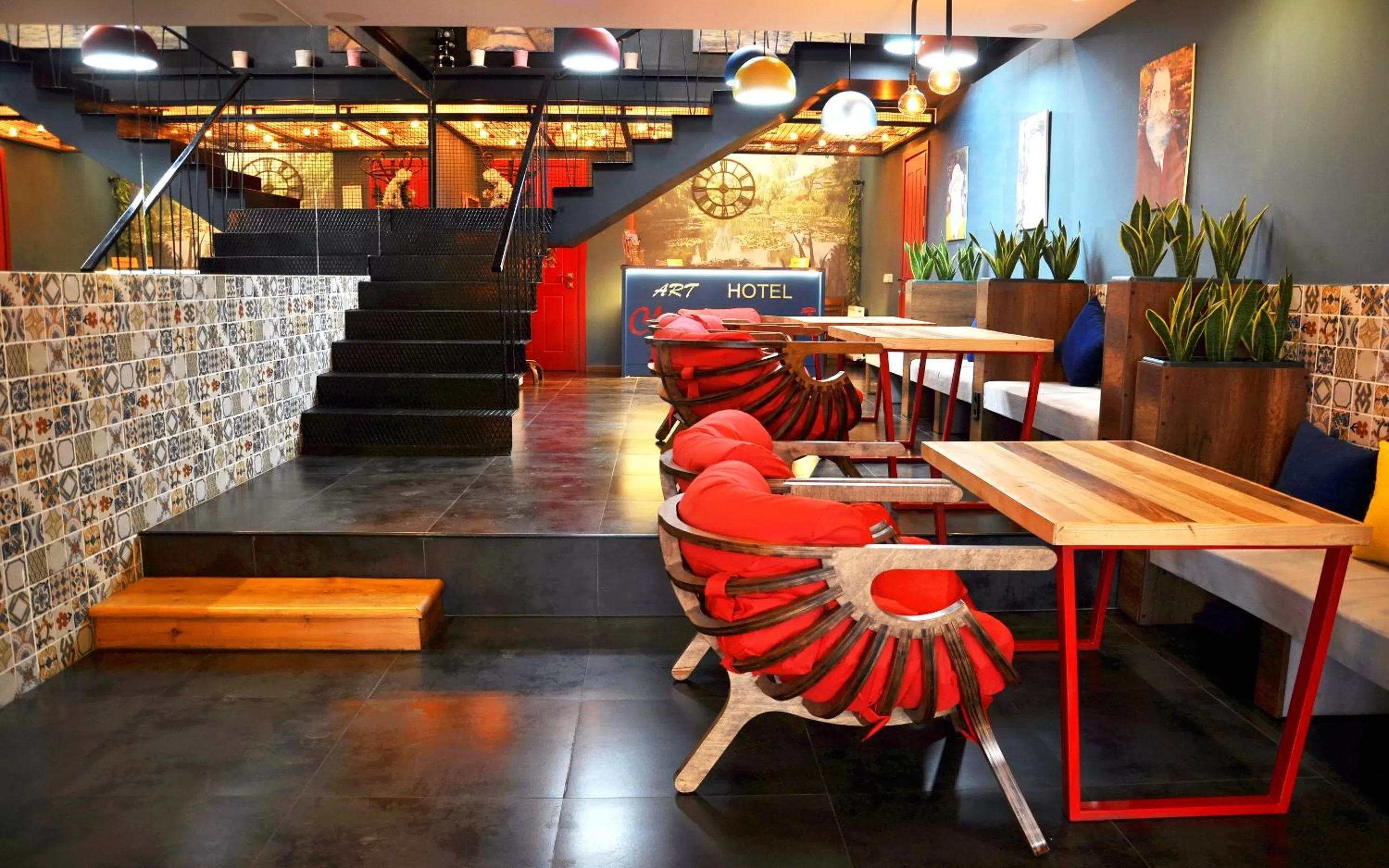 Lobby or reception in Art Hotel Claude Monet