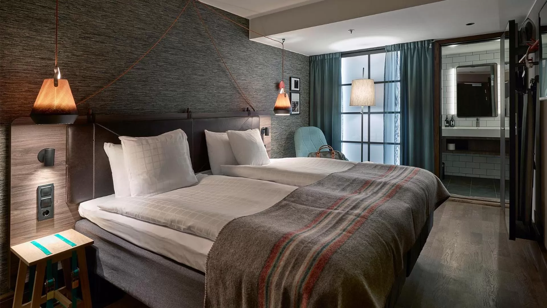 Bedroom, Bed in Downtown Camper by Scandic