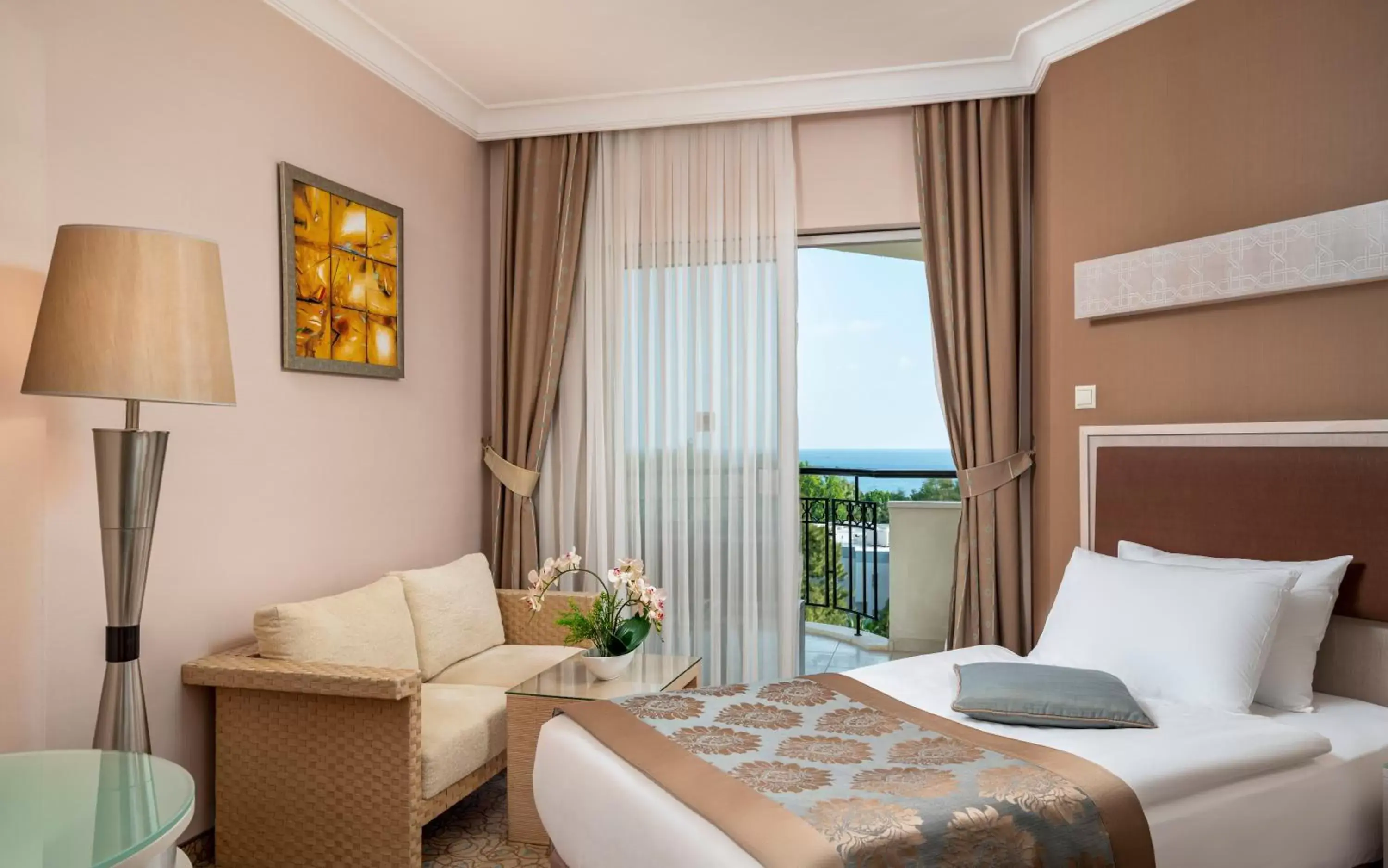 Balcony/Terrace, Sea View in Mukarnas Spa & Resort Hotel