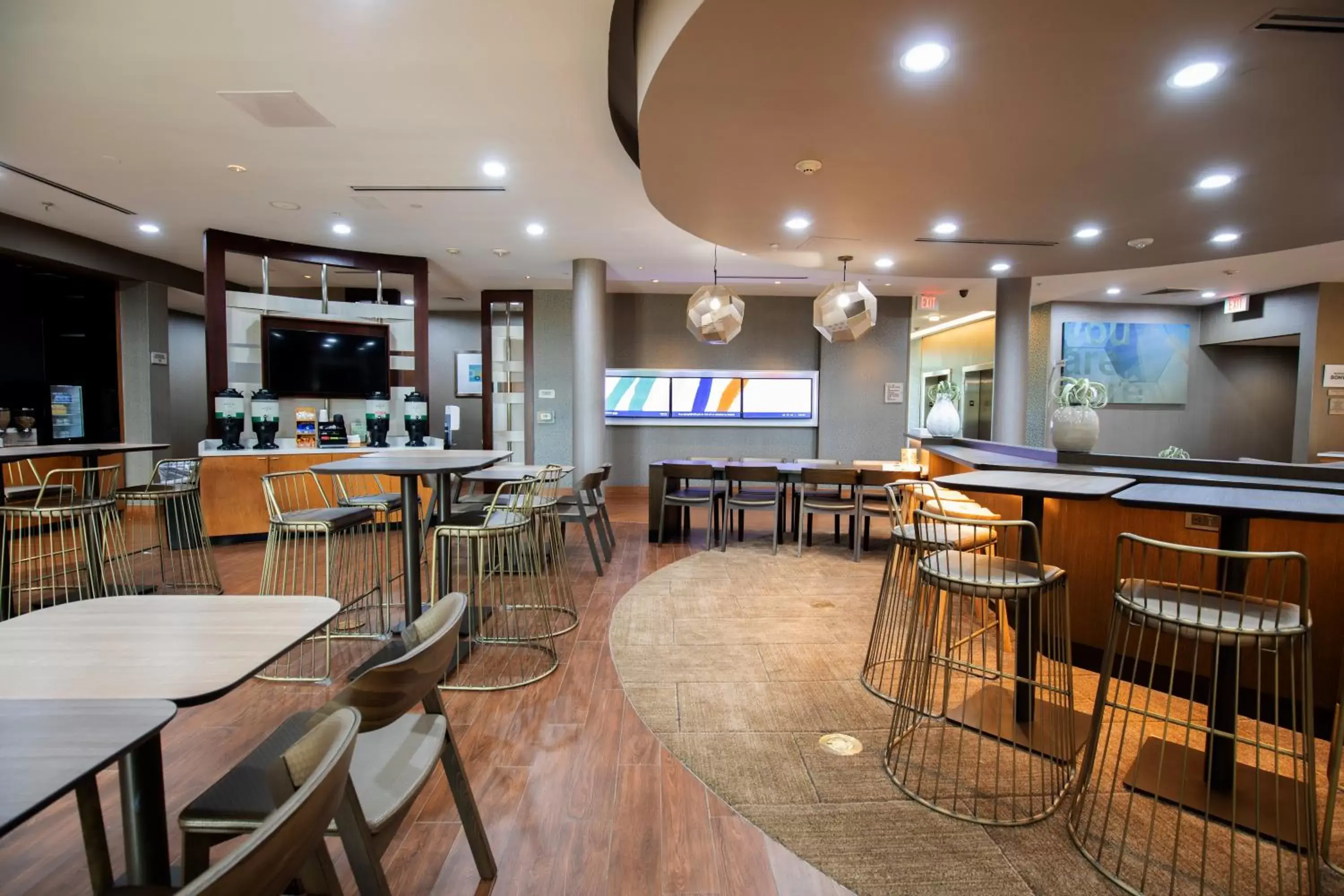 Lobby or reception, Restaurant/Places to Eat in SpringHill Suites by Marriott Baton Rouge Gonzales