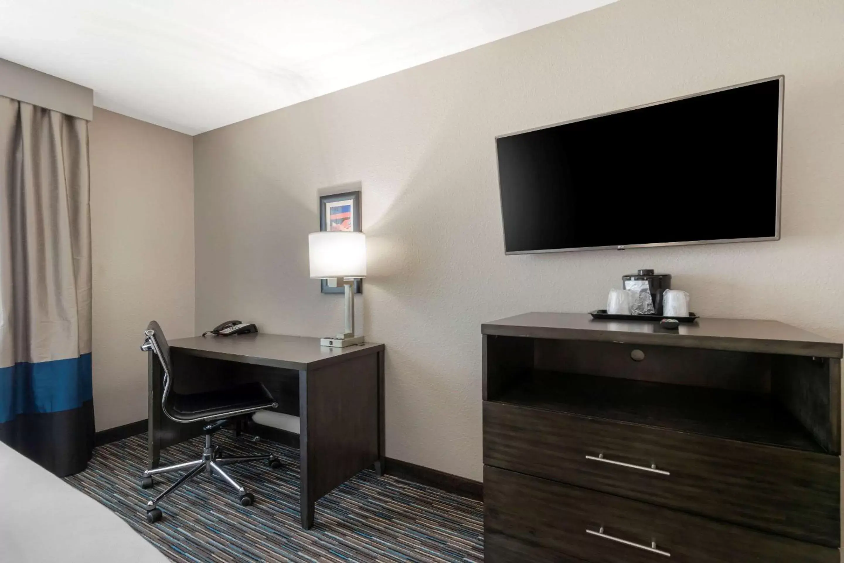 Bedroom, TV/Entertainment Center in Comfort Inn & Suites Near Medical Center