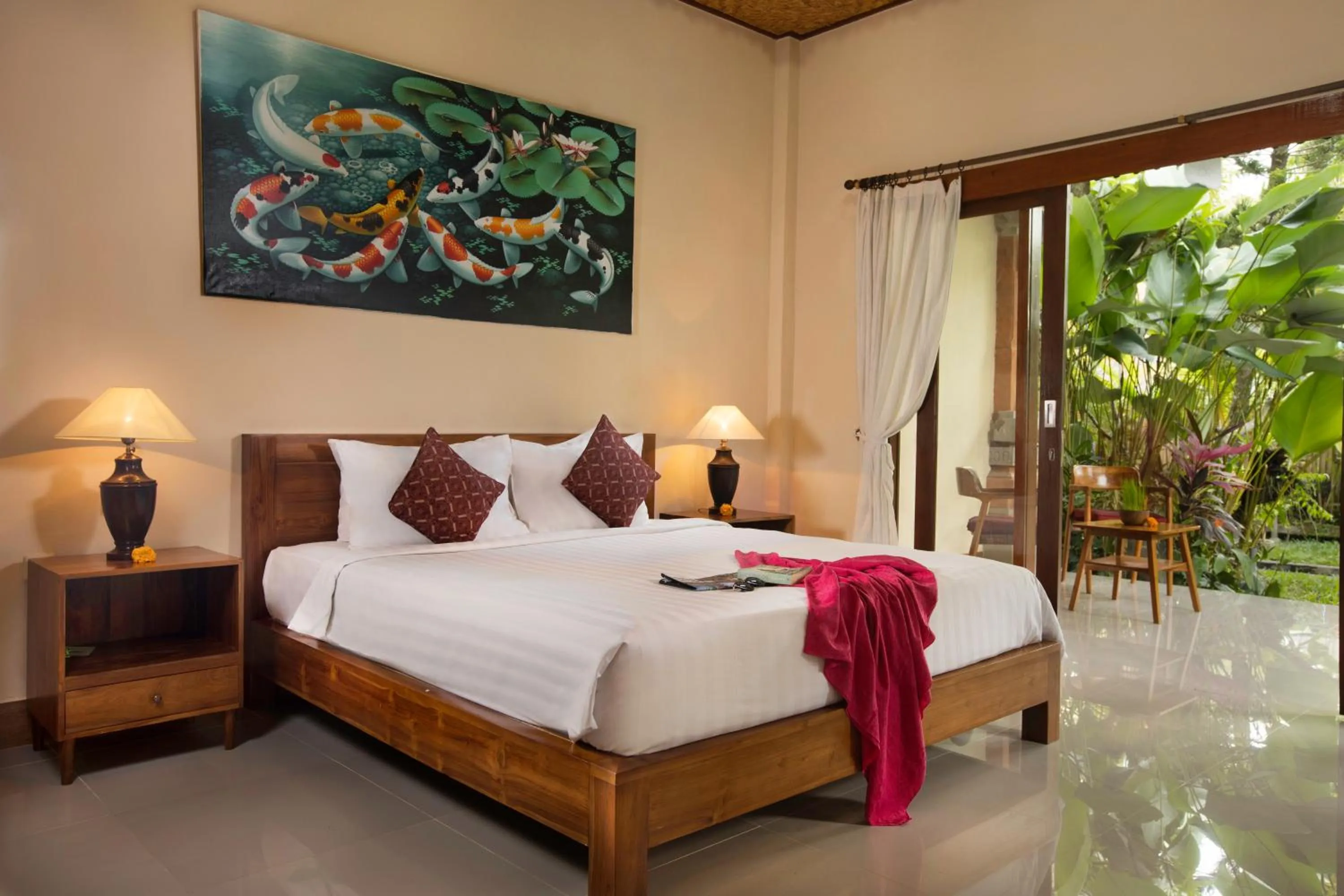 Bedroom, Bed in Uma Sari Cottage by Mahaputra-CHSE Certified