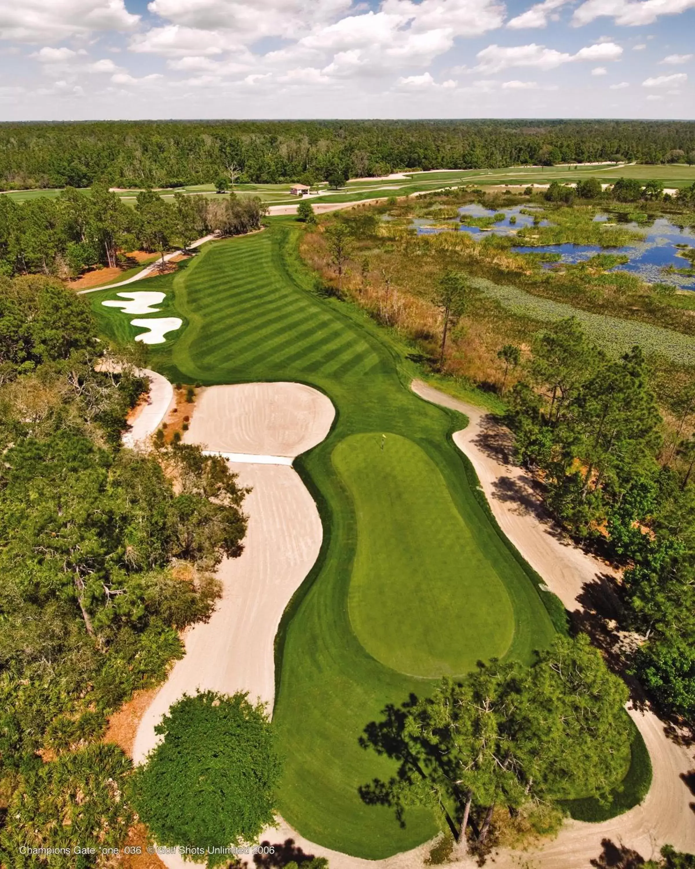 Golfcourse, Bird's-eye View in Omni Orlando Resort at Championsgate