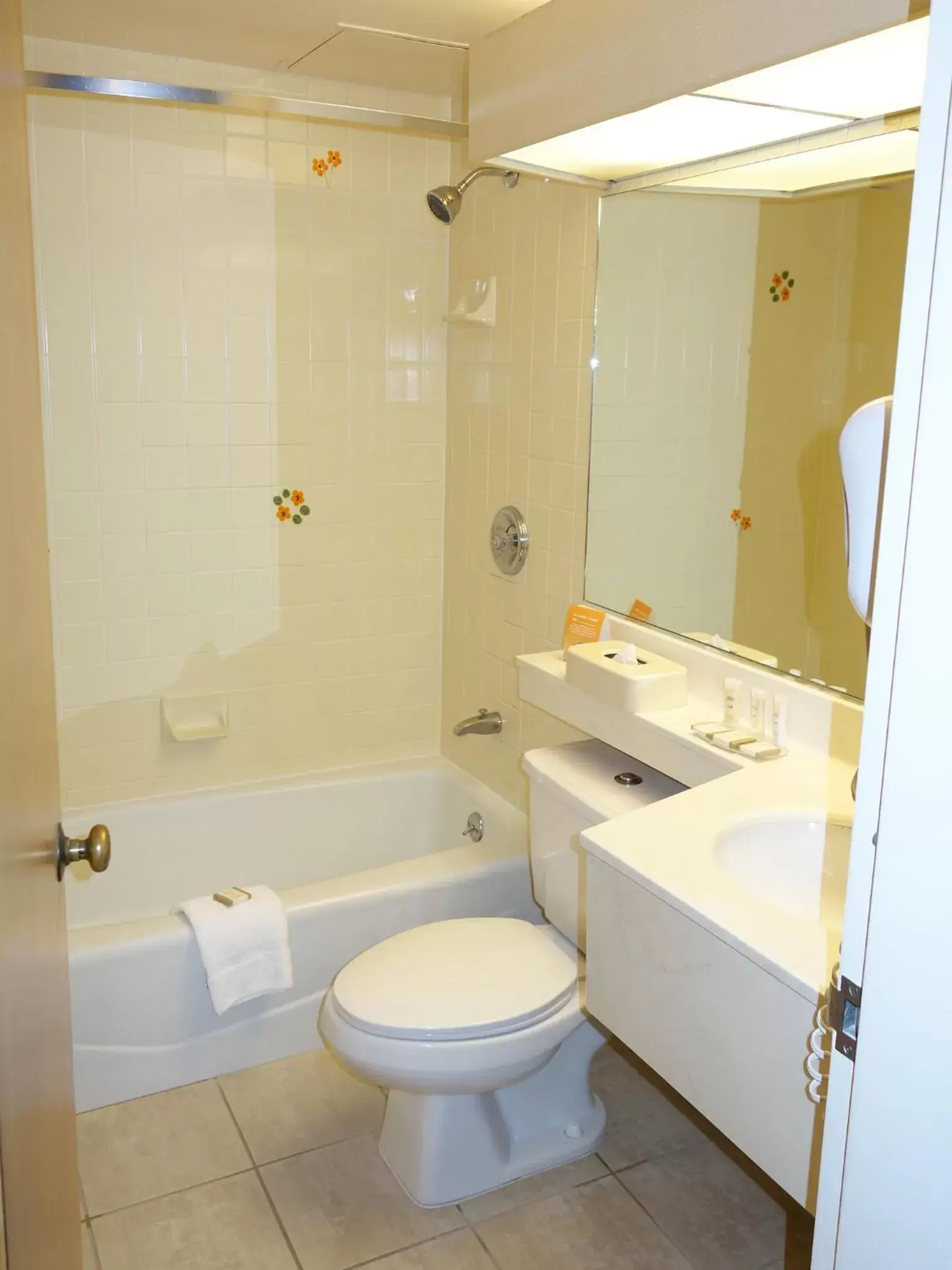 Shower, Bathroom in Howard Johnson by Wyndham Anaheim Hotel & Water Playground