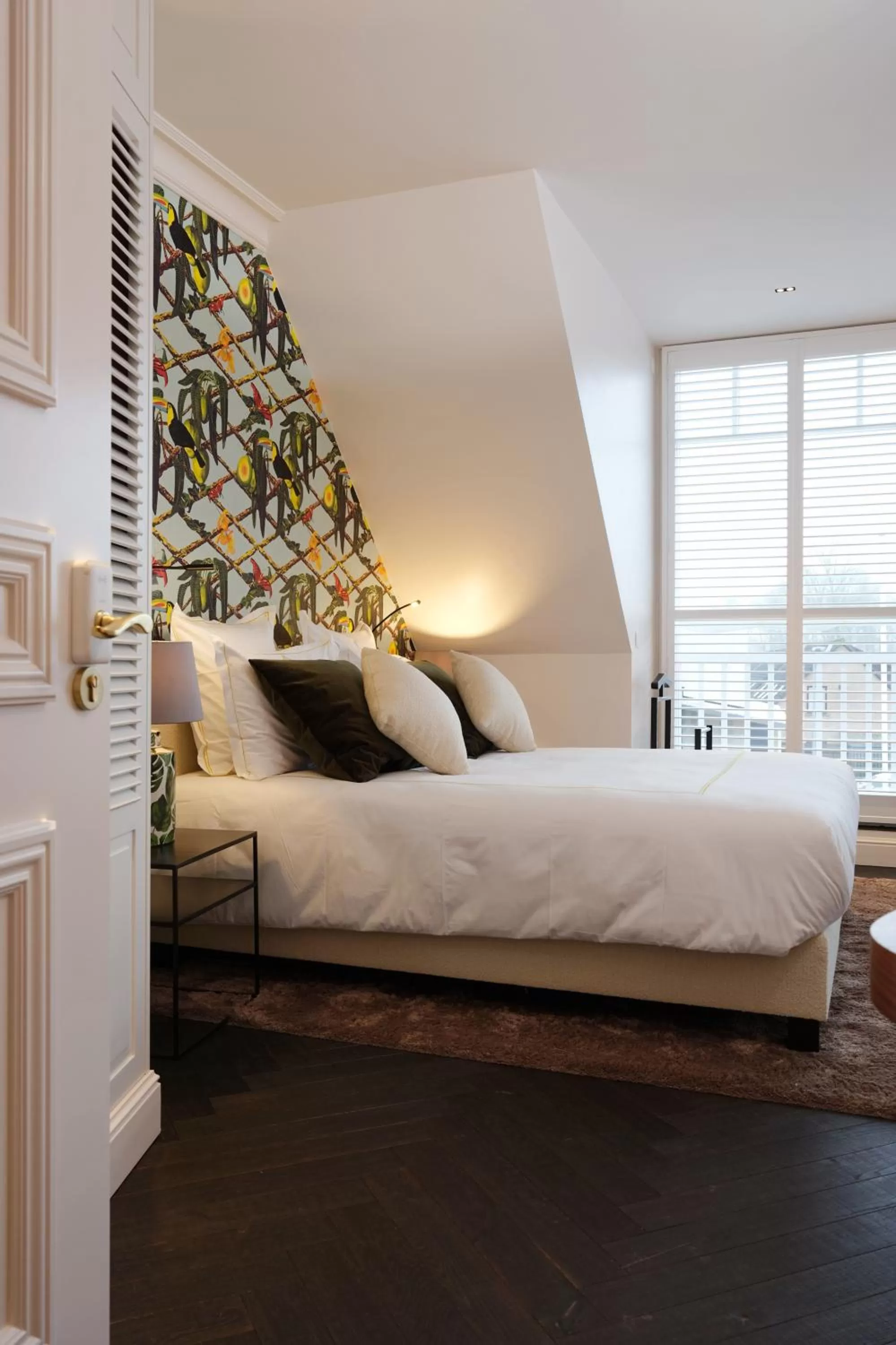 Bed in De Lindenhoeve Boutique Hotel
