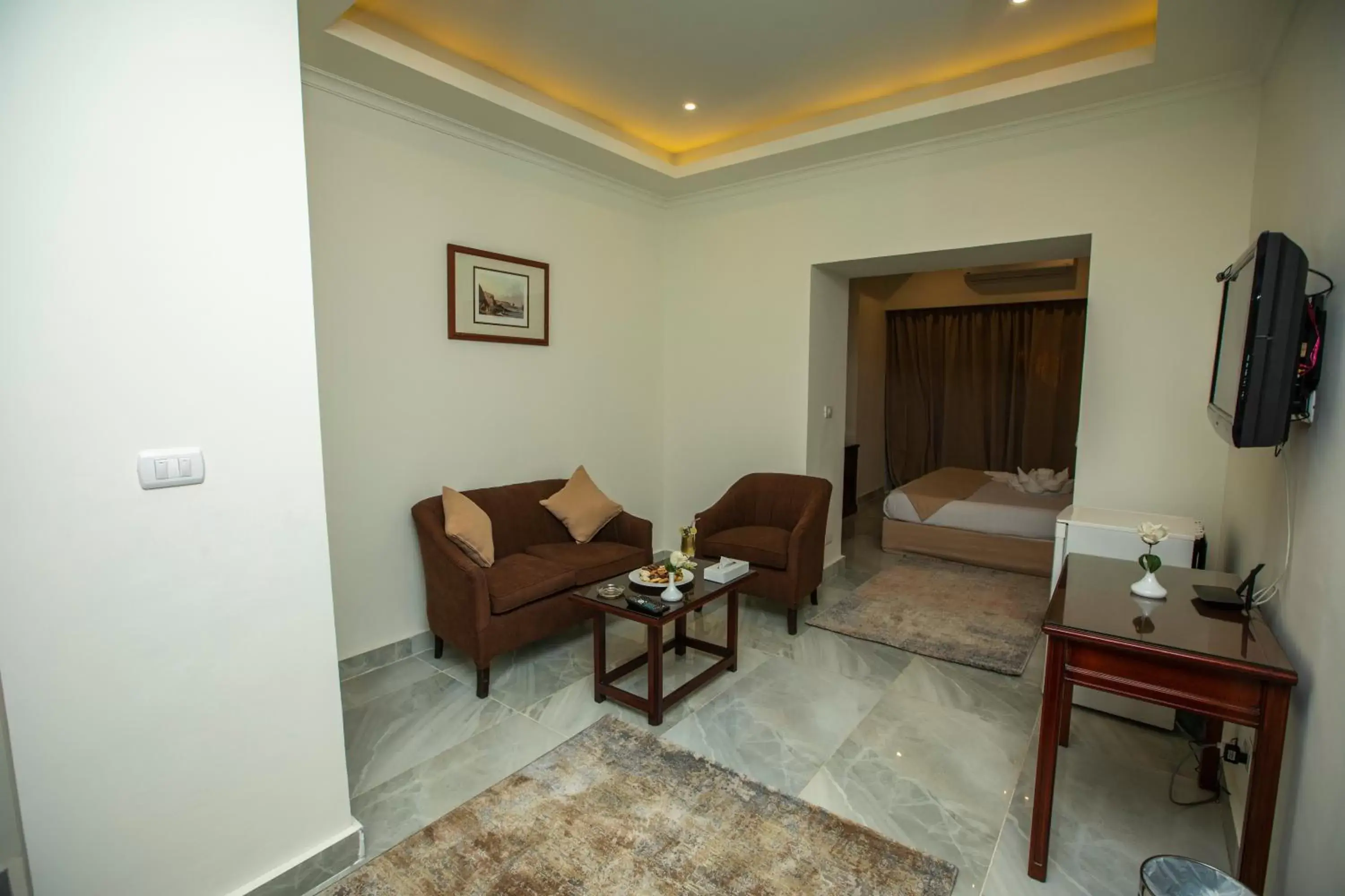Bed, Seating Area in AIFU Hotel El Montazah Alexandria