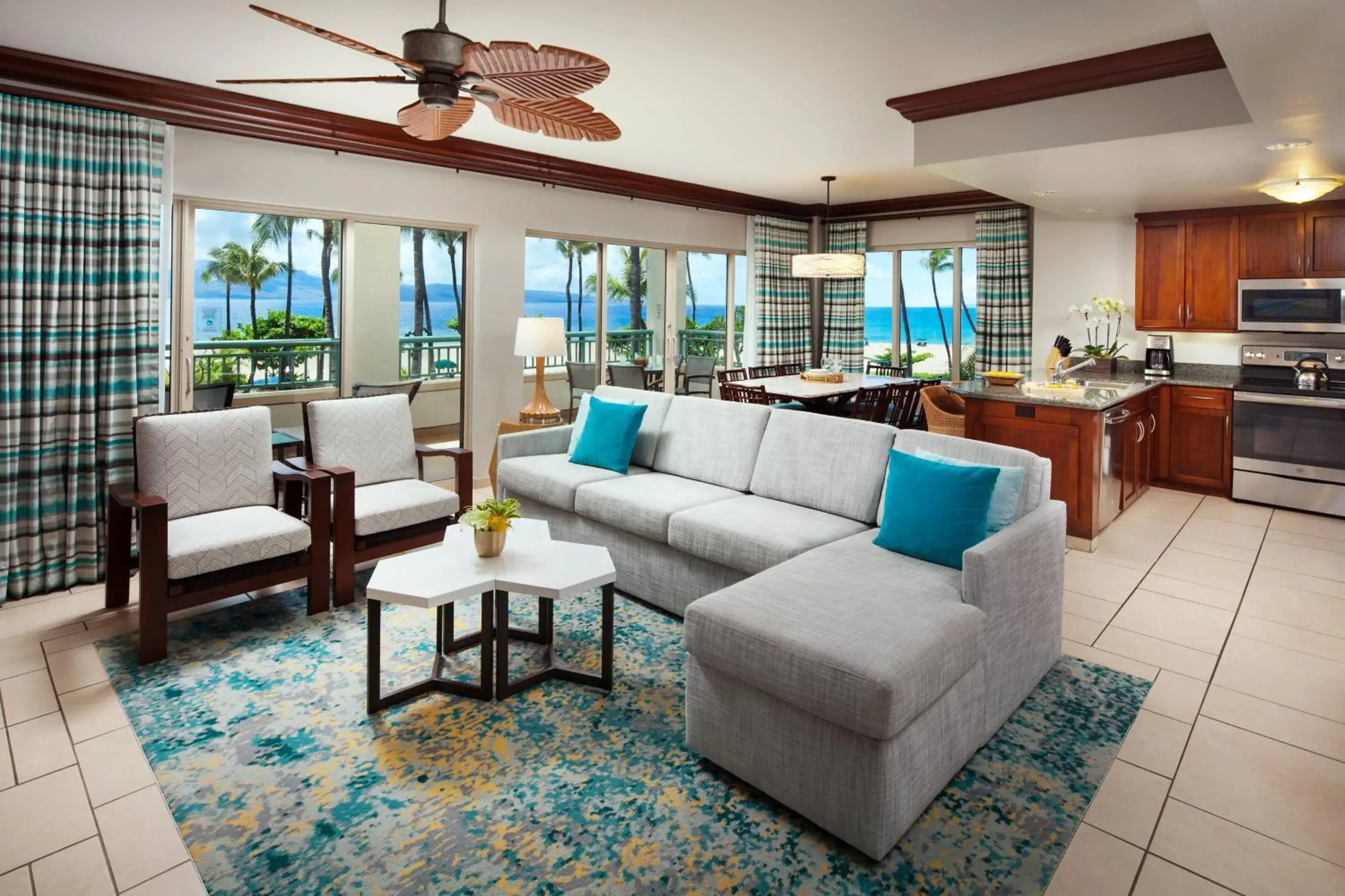 Bedroom, Seating Area in Marriott's Maui Ocean Club  - Lahaina & Napili Towers