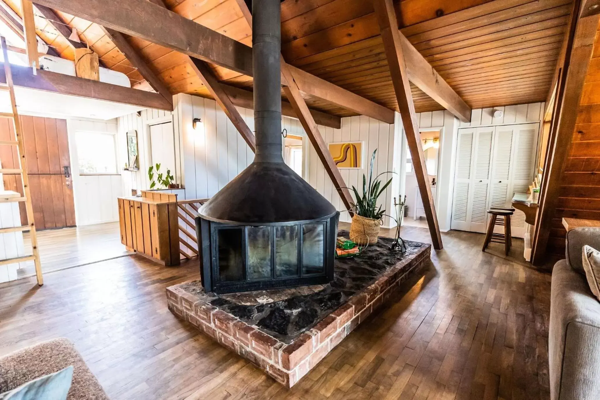 Living room in The Shoreline Tofino