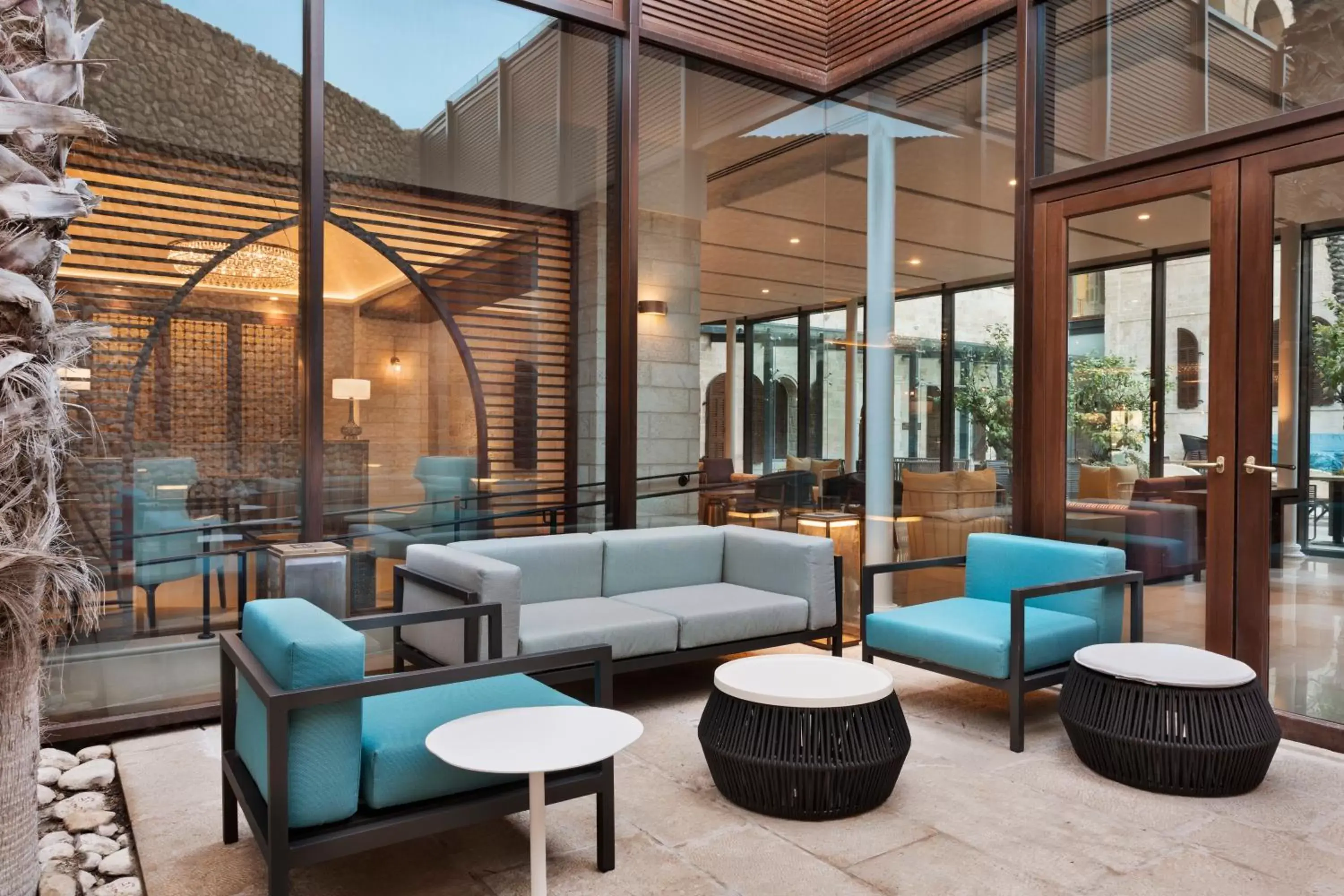Garden, Lounge/Bar in The Setai Tel Aviv, a Member of the leading hotels of the world