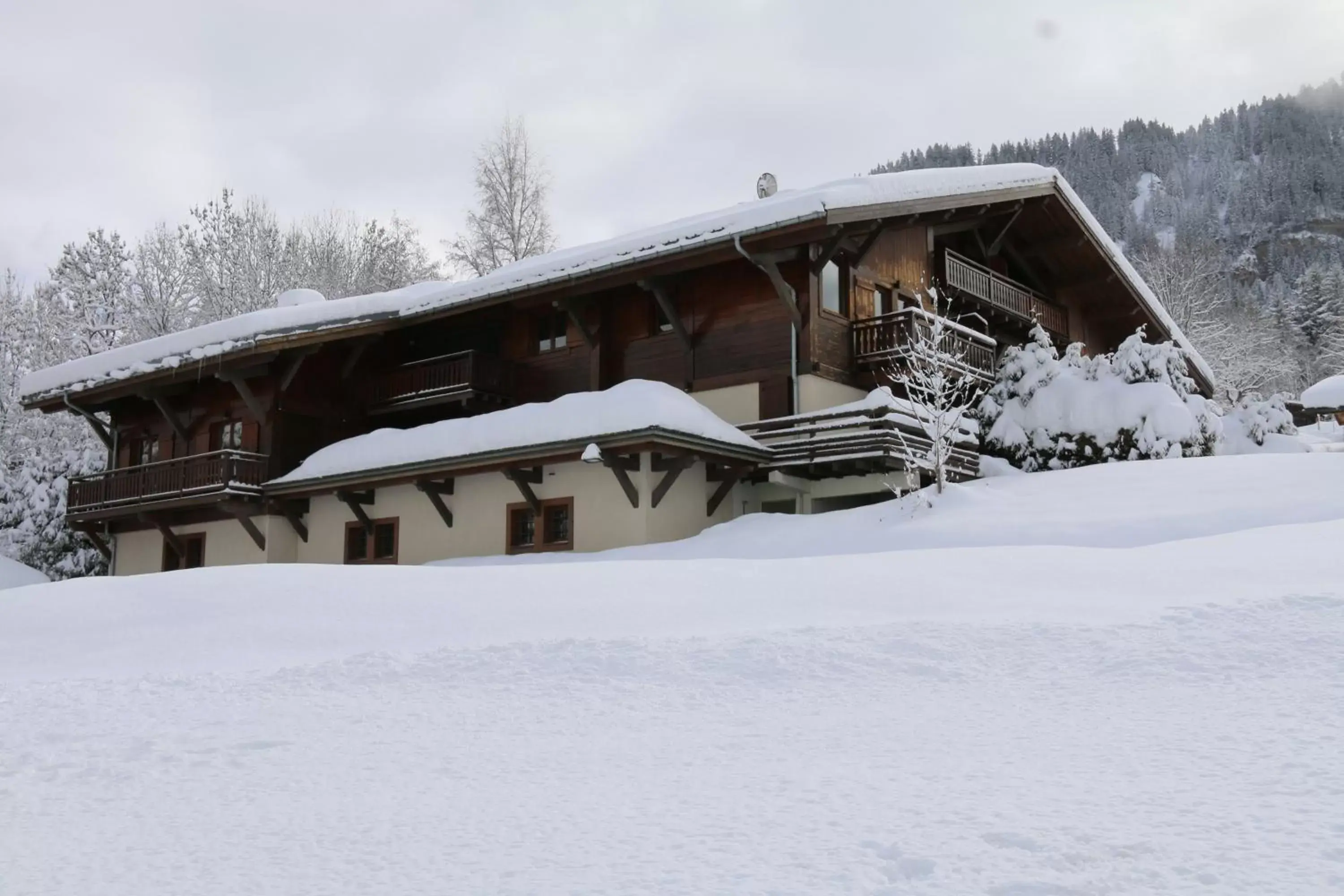 Property building, Winter in La Résidence de L'Ours