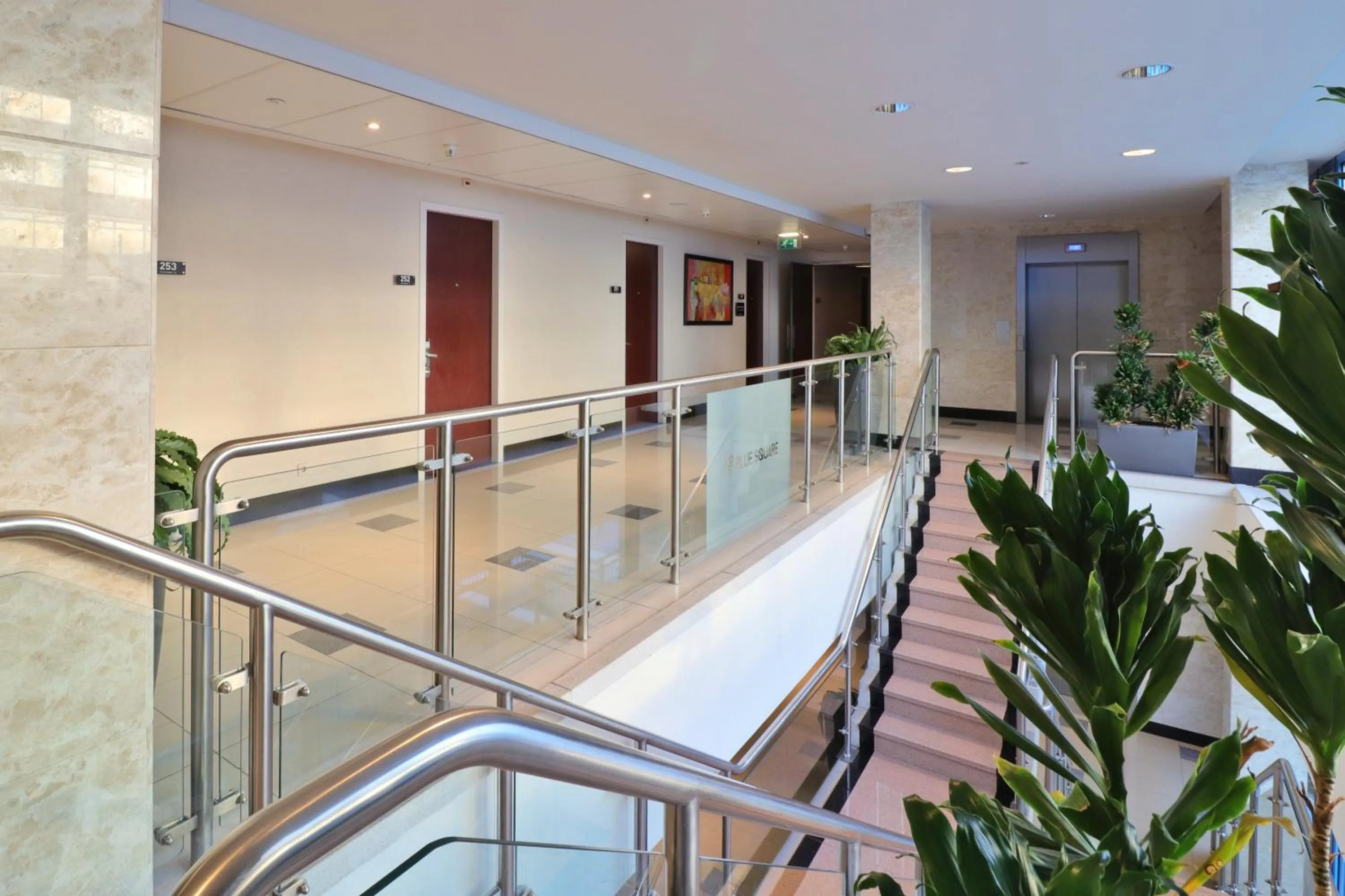 Property building in XO Hotels Blue Square