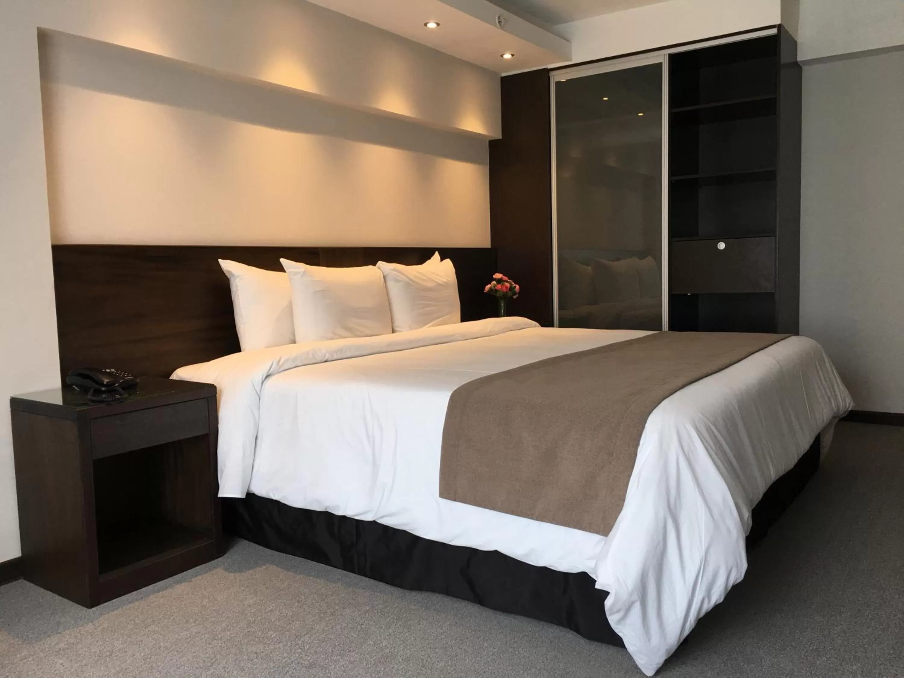 Photo of the whole room, Bed in Crystal Tower