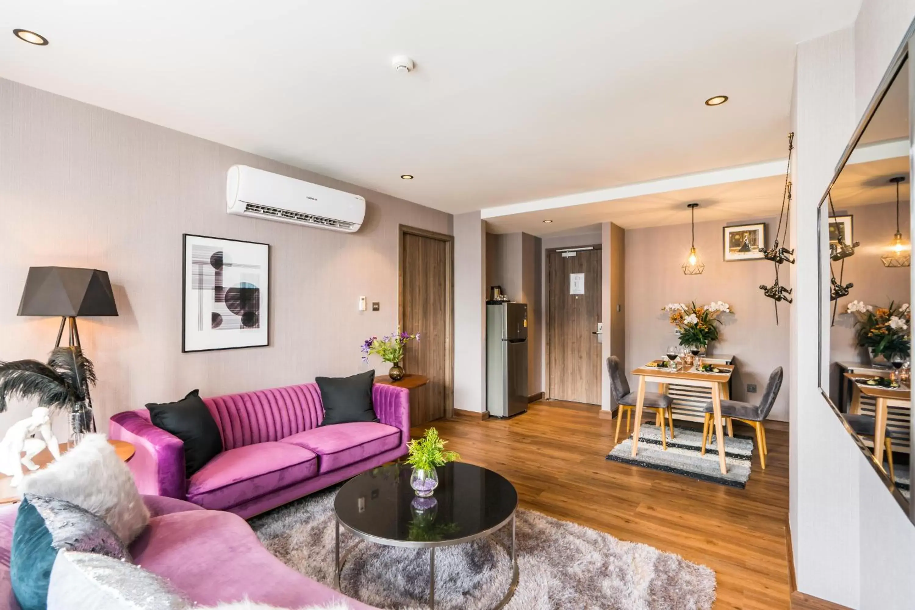 Living room in XQ Pattaya Hotel Living room in XQ Pattaya Hotel