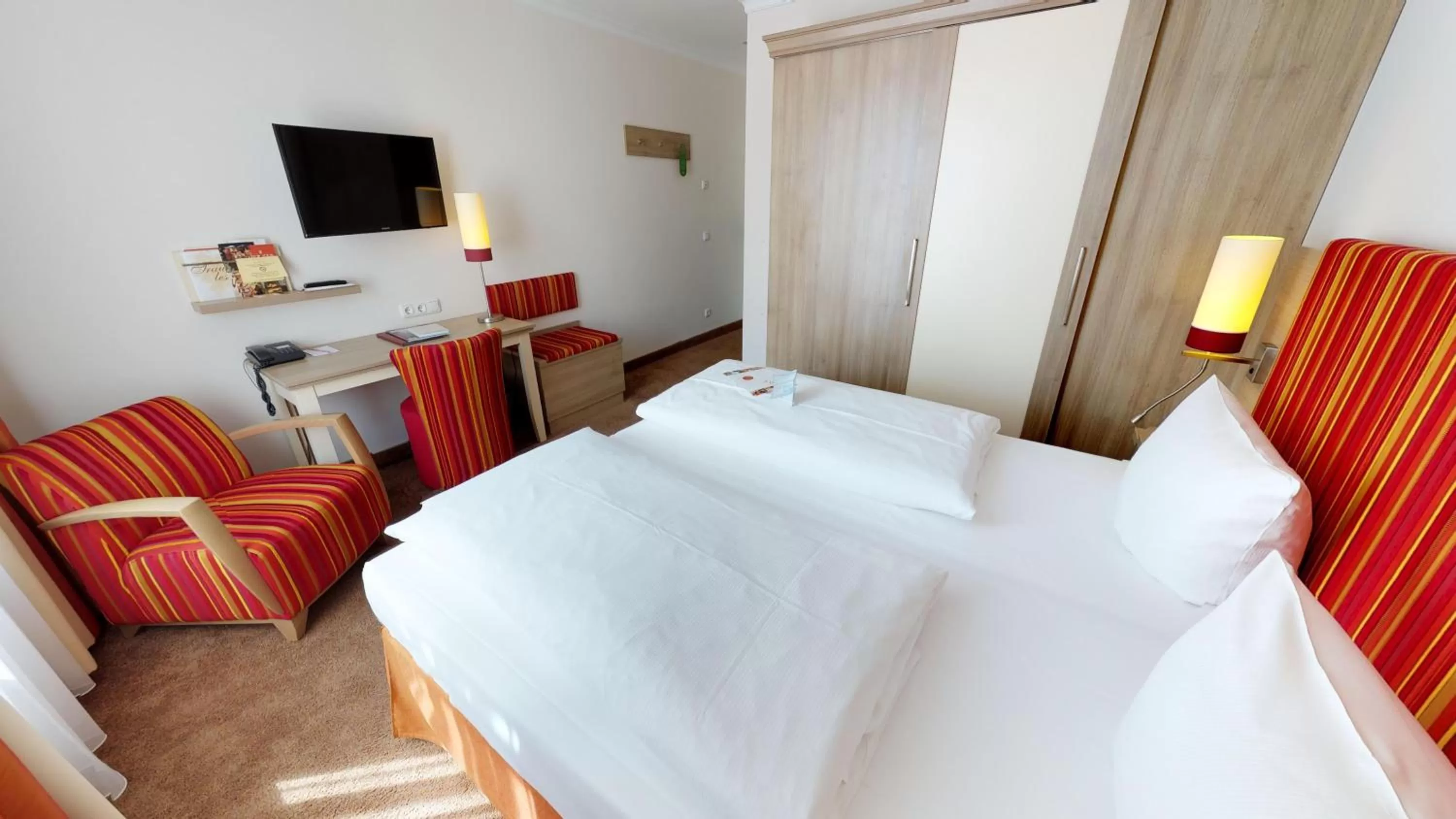 Photo of the whole room, Bed in DORMERO Hotel Coburg