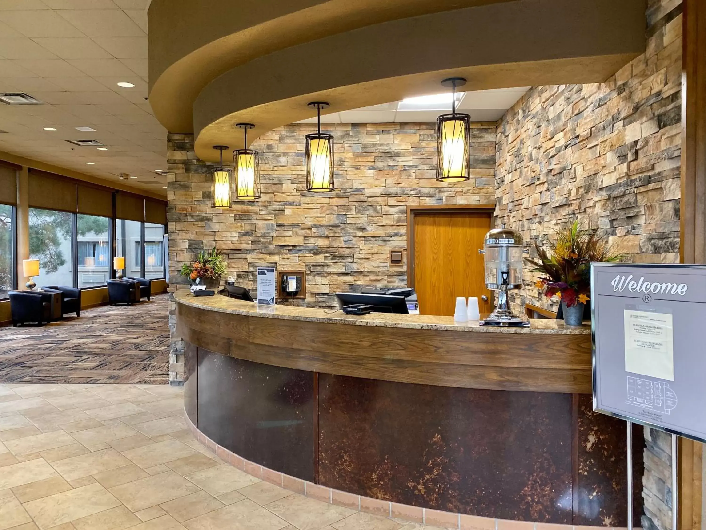 Lobby or reception in Ramkota Hotel Pierre Lobby or reception in Ramkota Hotel Pierre