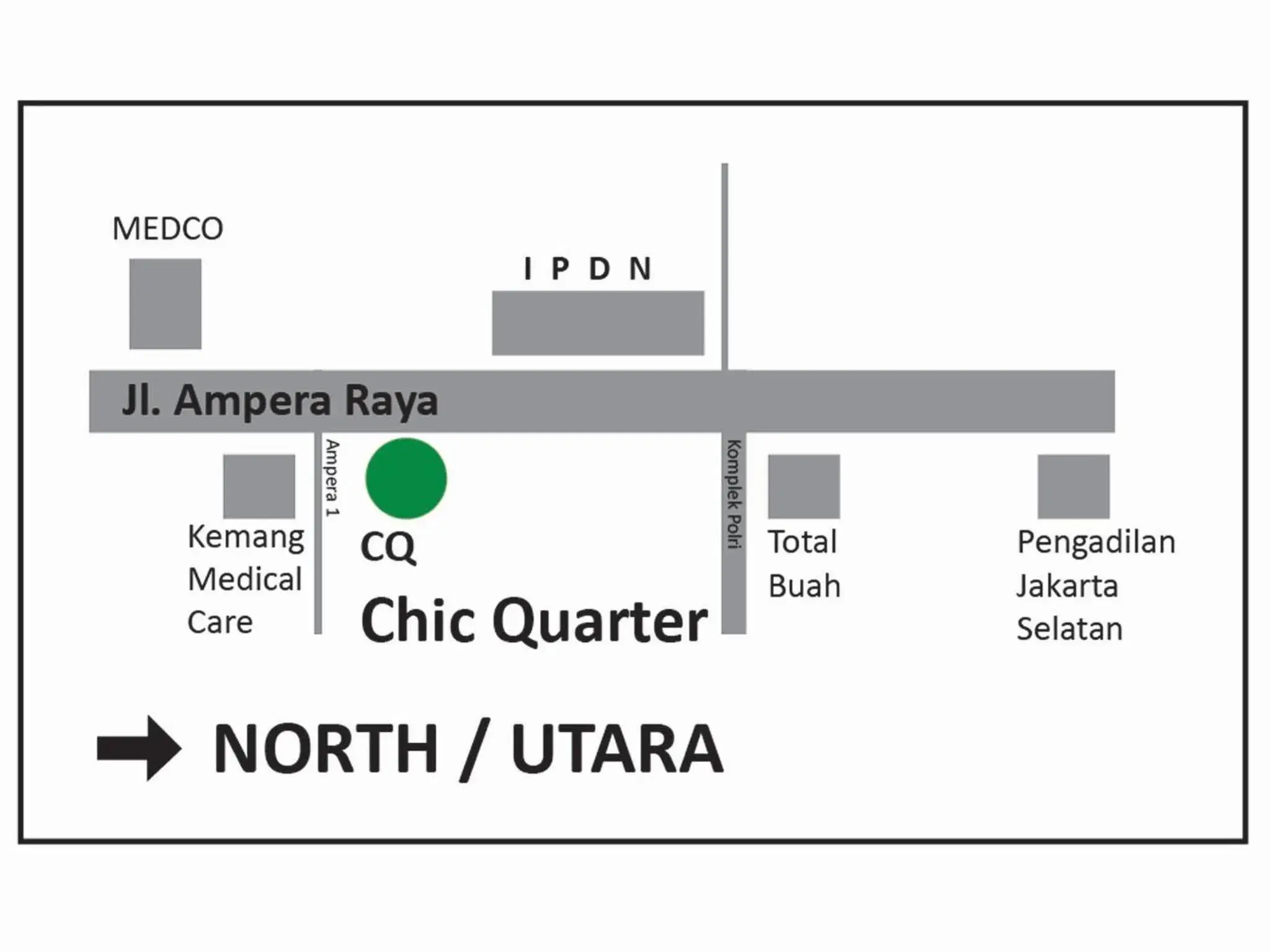 Bird's eye view, Floor Plan in Chic Quarter Residence