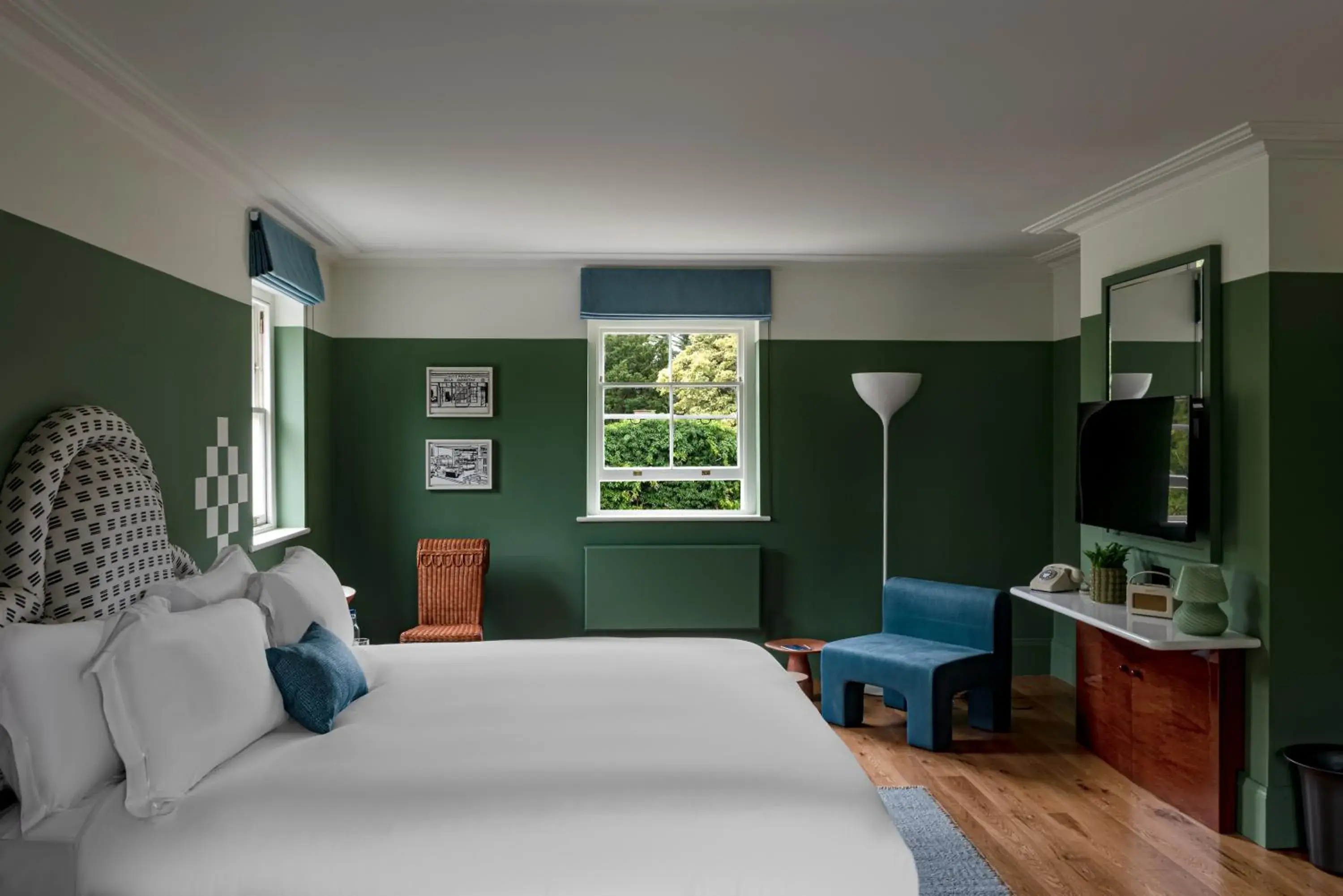 Bedroom in Cowley Manor Hotel