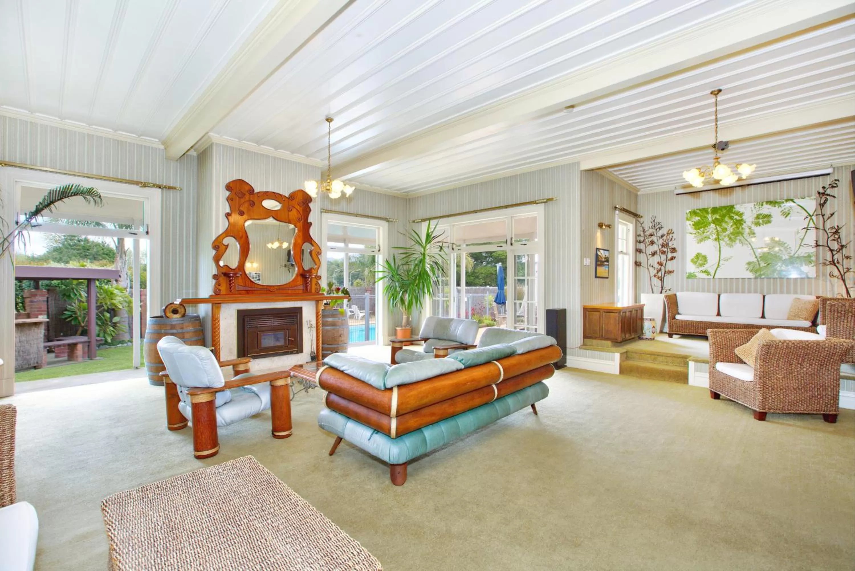 Communal lounge/ TV room in Warkworth Lodge