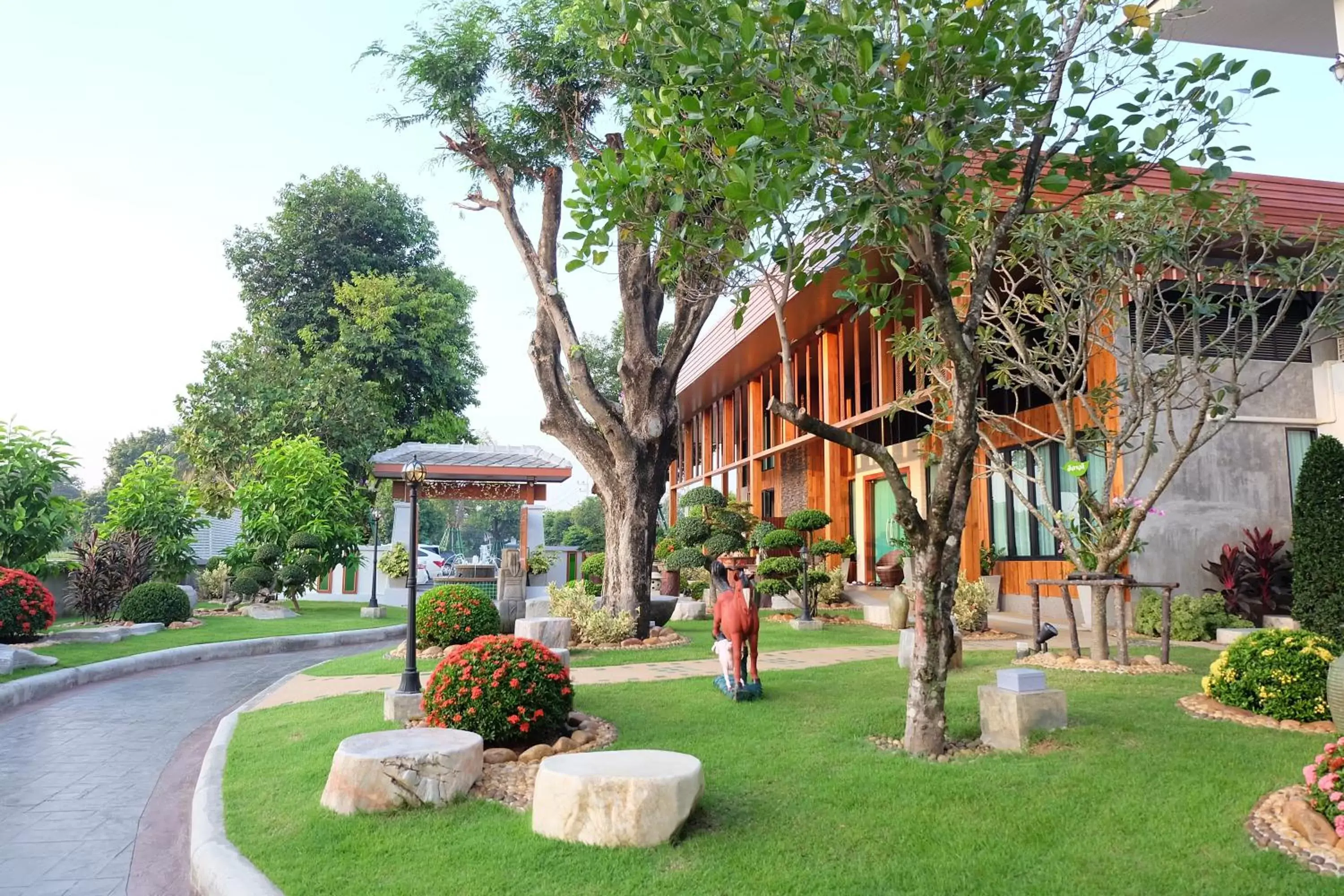 Property building, Garden in Princess River Kwai Hotel