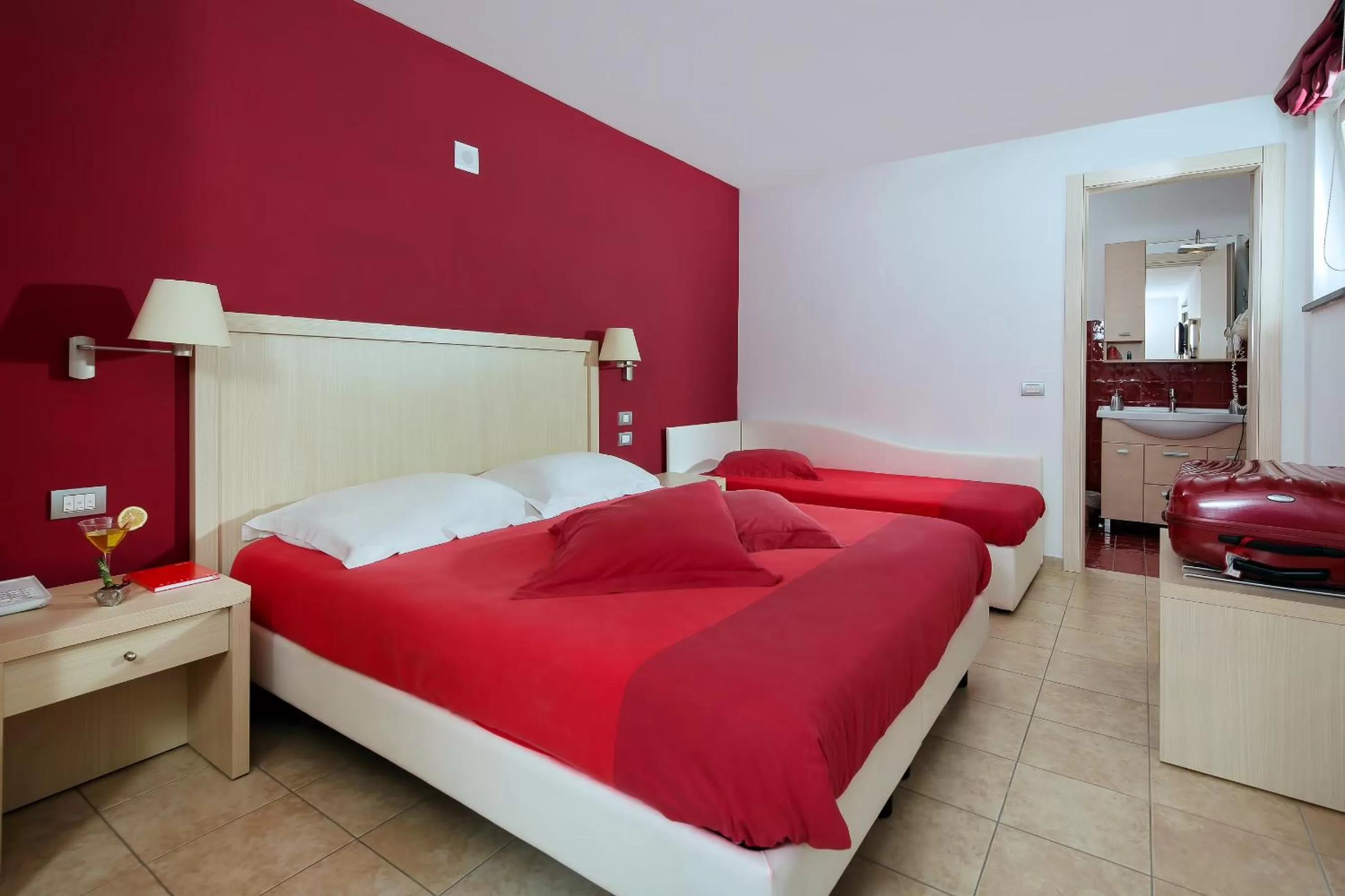 Bedroom, Bed in De Maria House