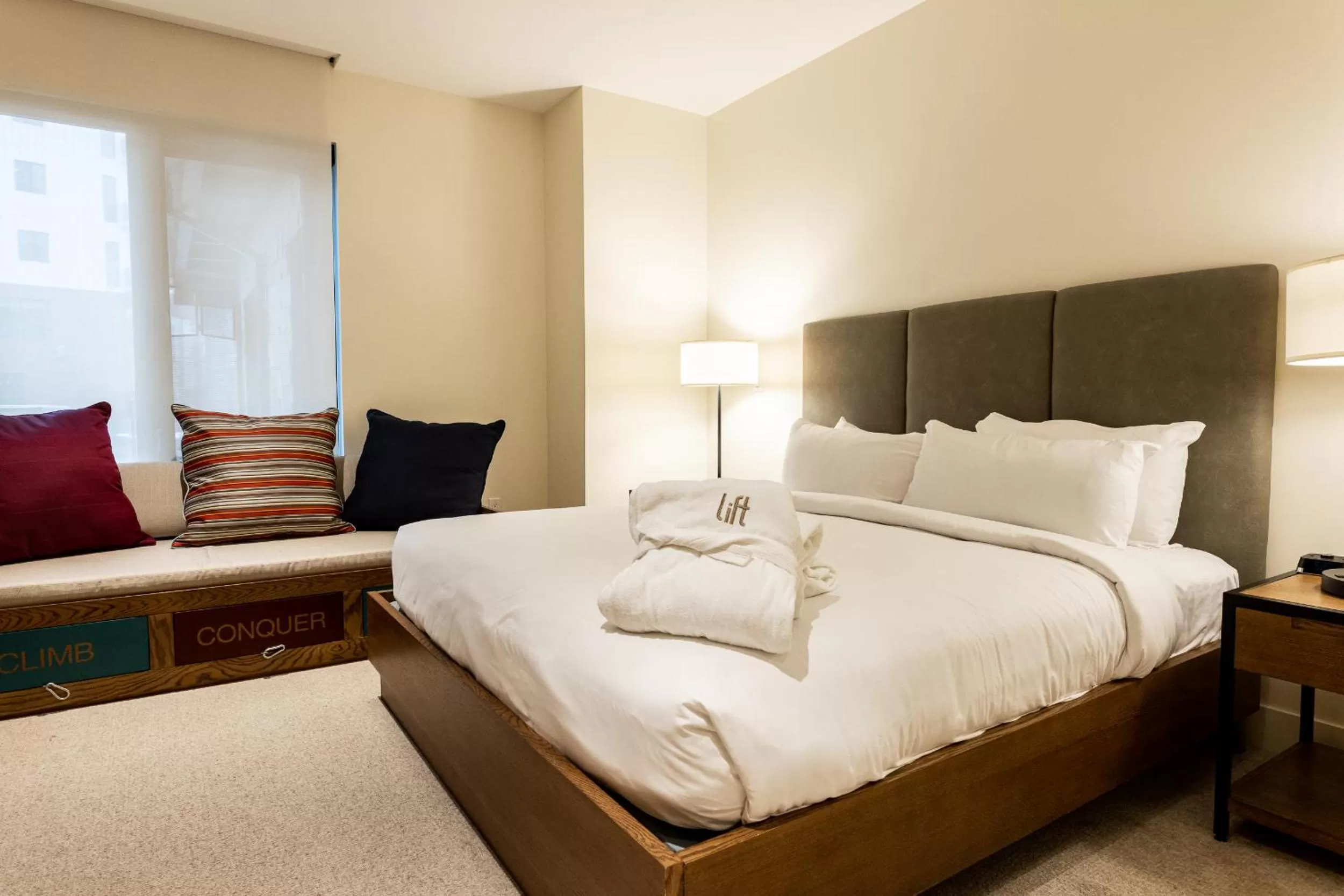 Bed in Lift Park City Condominiums