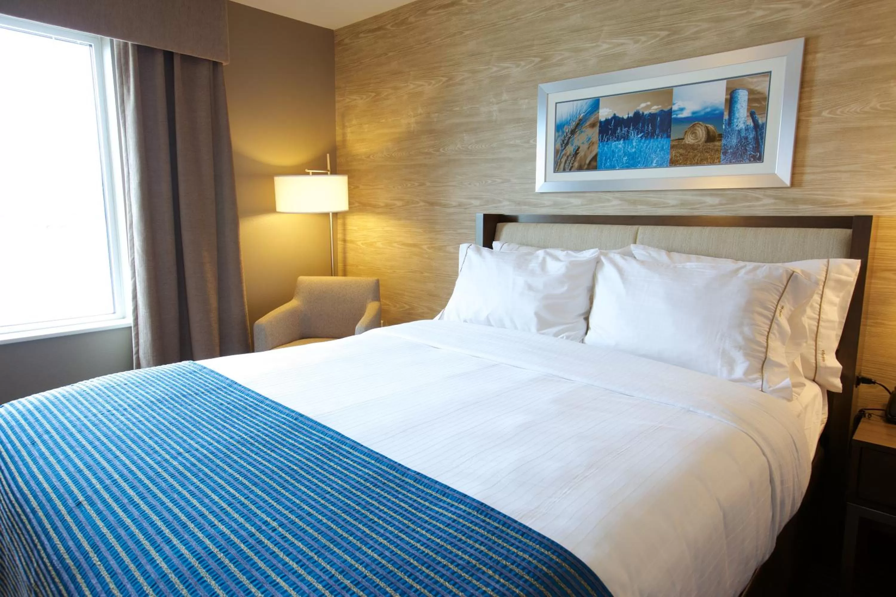 Photo of the whole room, Bed in Holiday Inn Express Fargo SW I94 Medical Center, an IHG Hotel