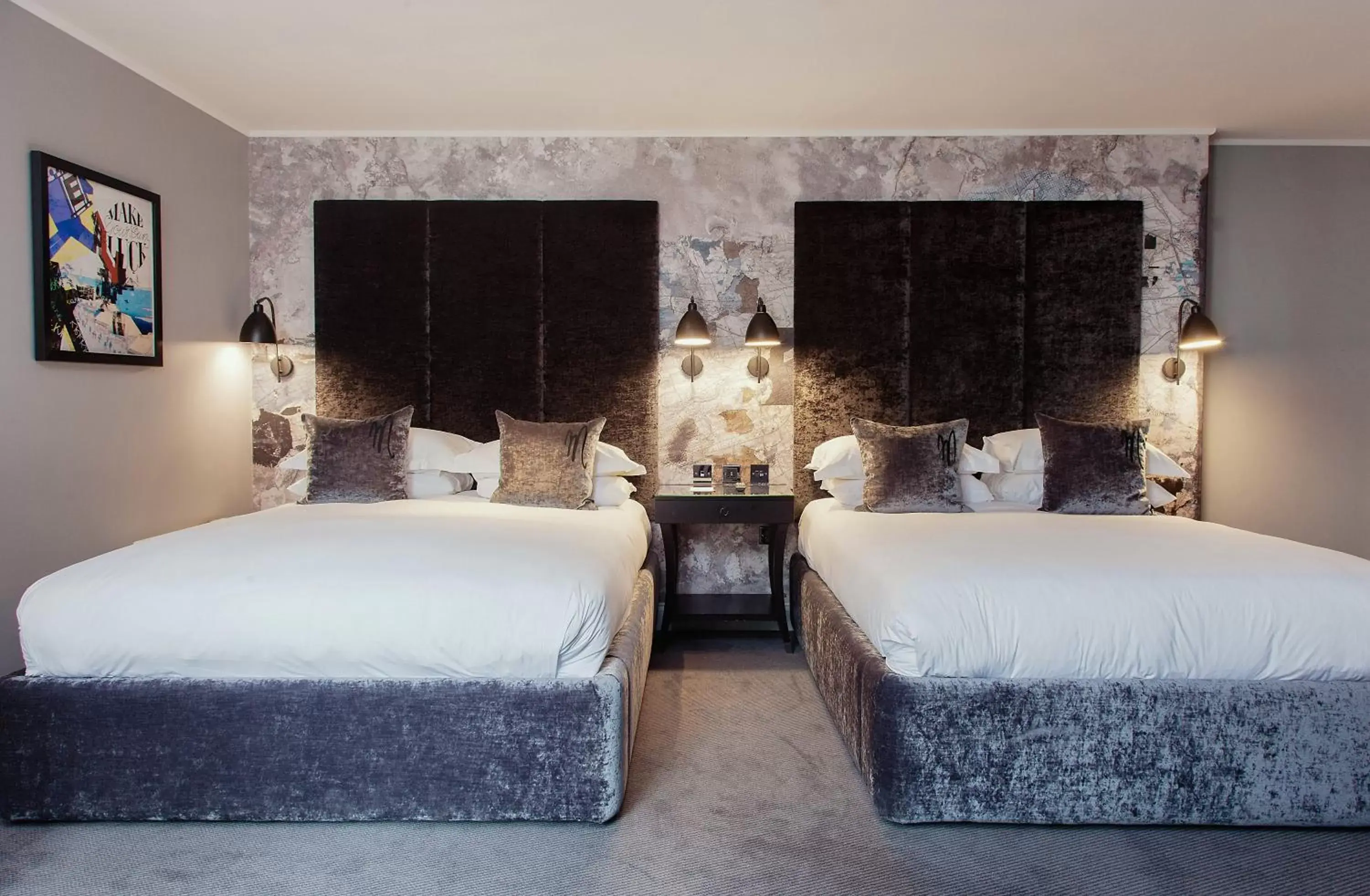 Bedroom, Bed in Malmaison Edinburgh