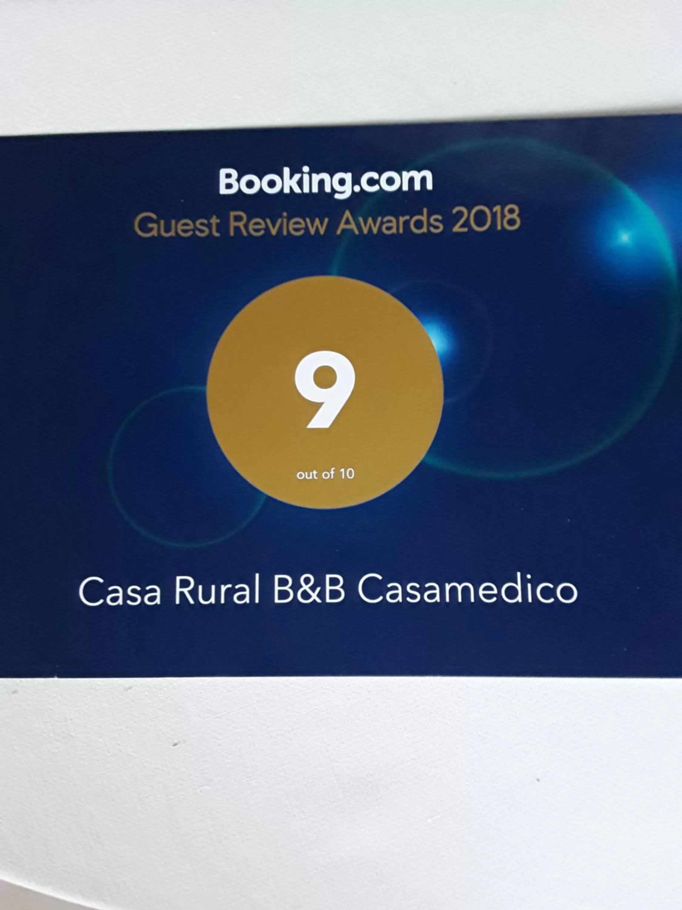 Certificate/Award in Apartamento rural Casa Medico