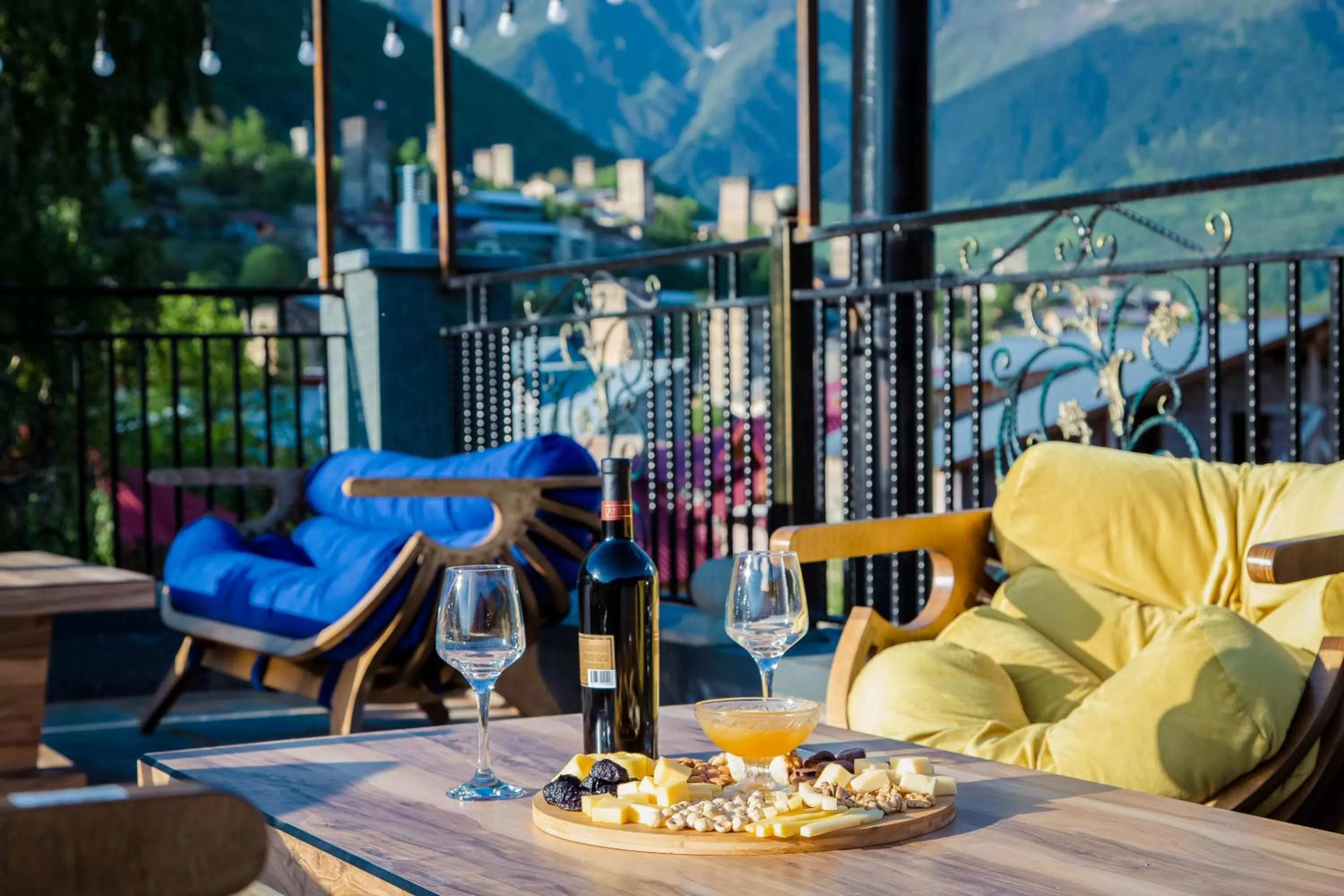 Balcony/Terrace in Hotel Mestia Inn