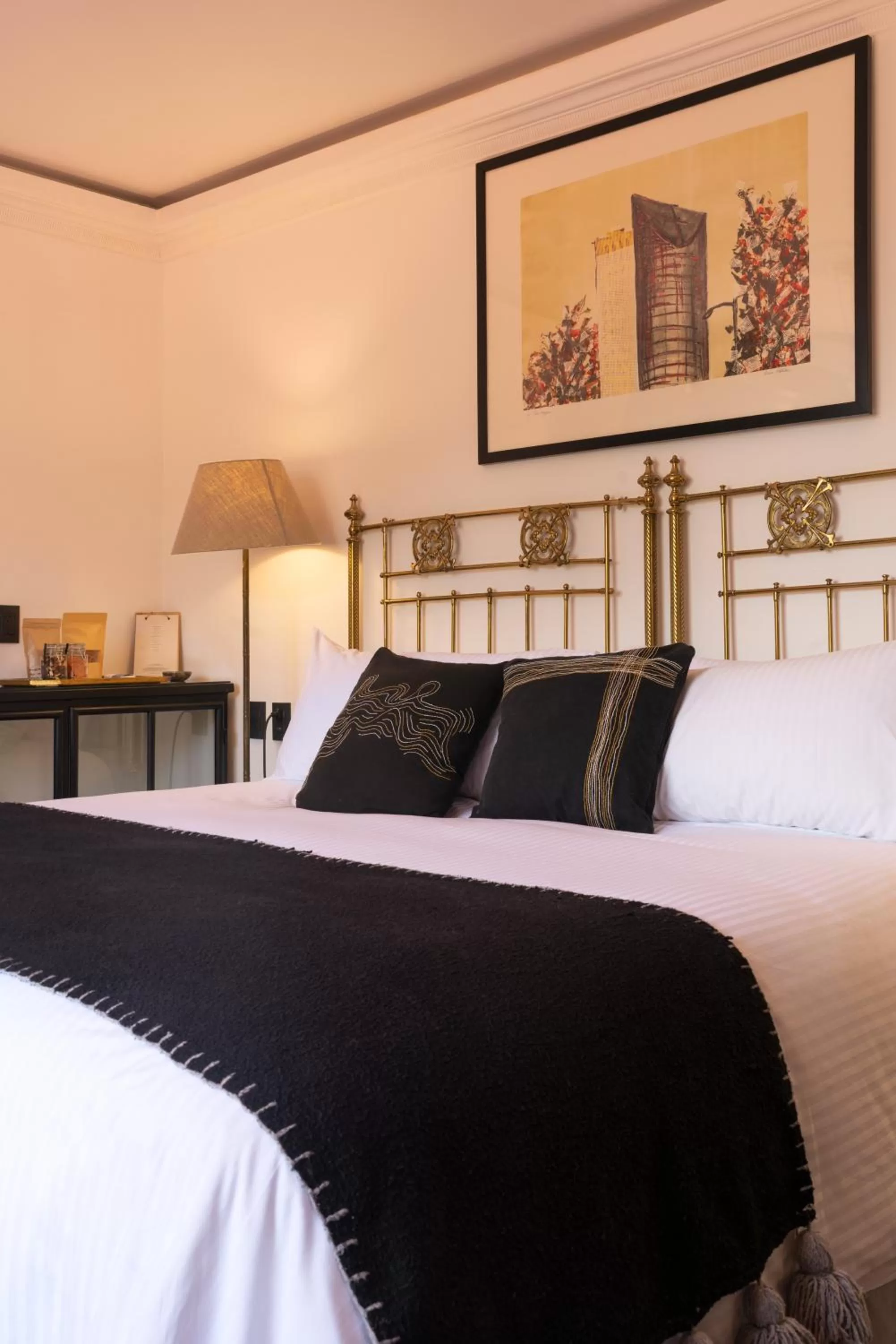 Bed in Orchid House Mexico City