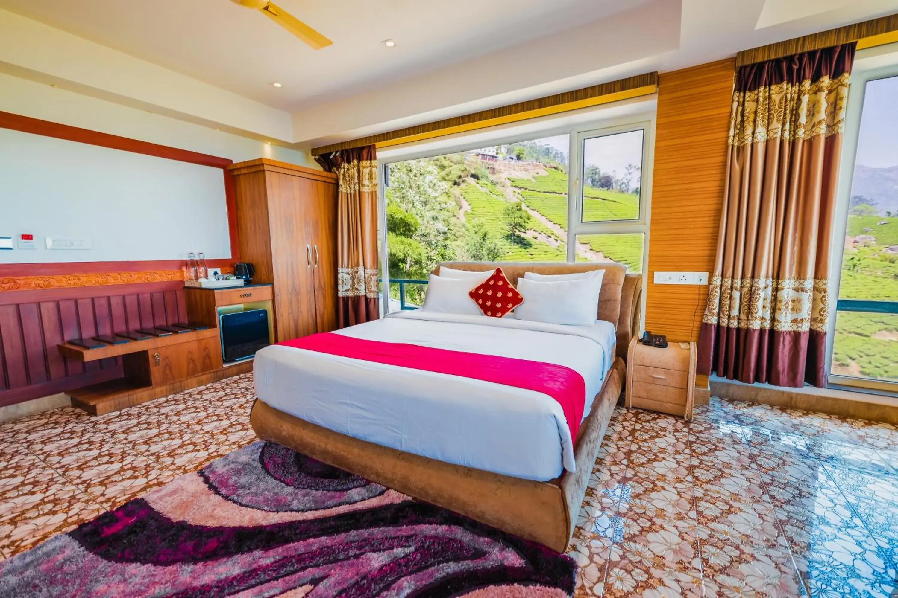 Bed in Parakkat Nature Resort