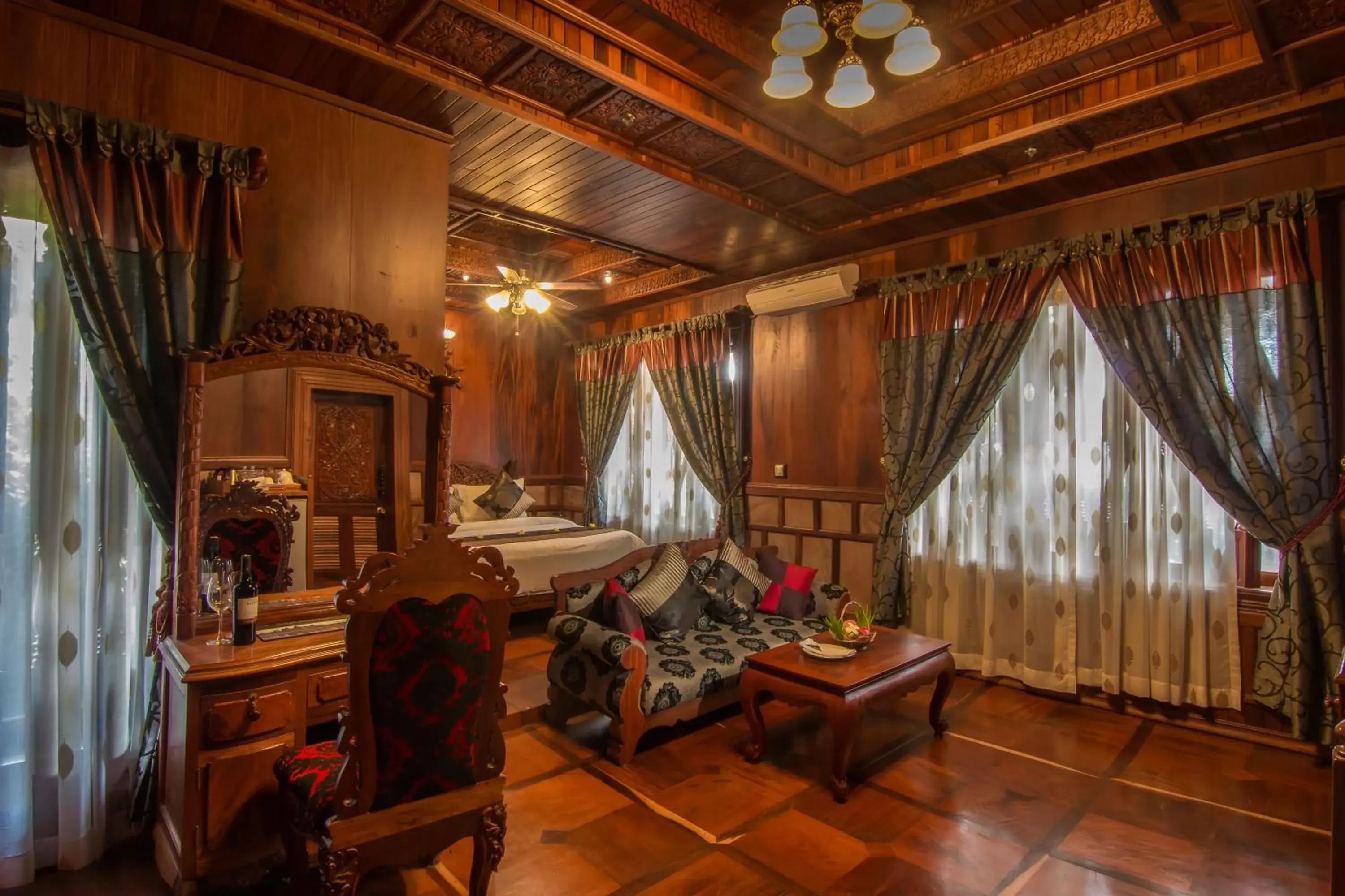 Bedroom, Seating Area in Model Residence & Spa