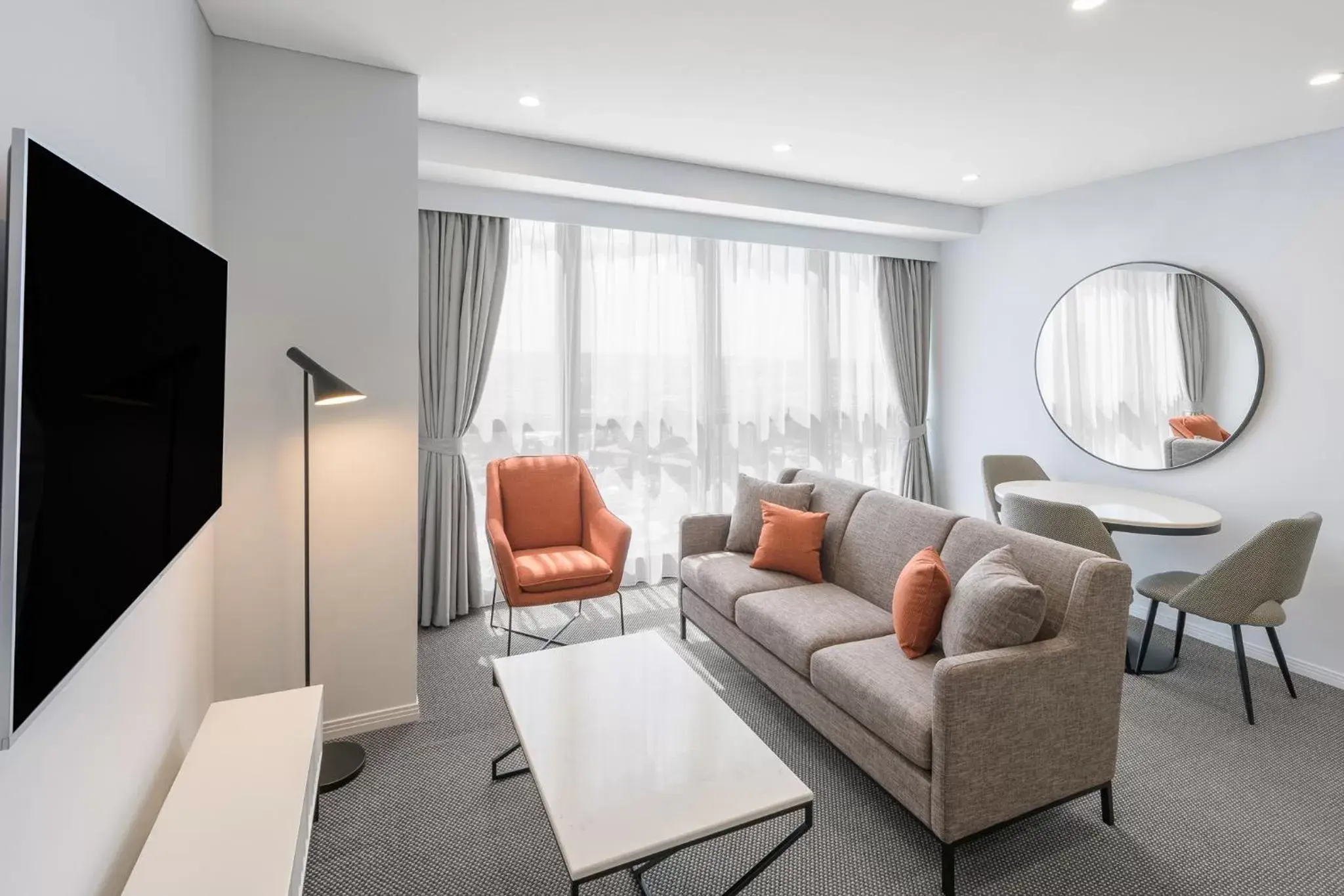 TV and multimedia, Seating Area in Meriton Suites Adelaide Street, Brisbane