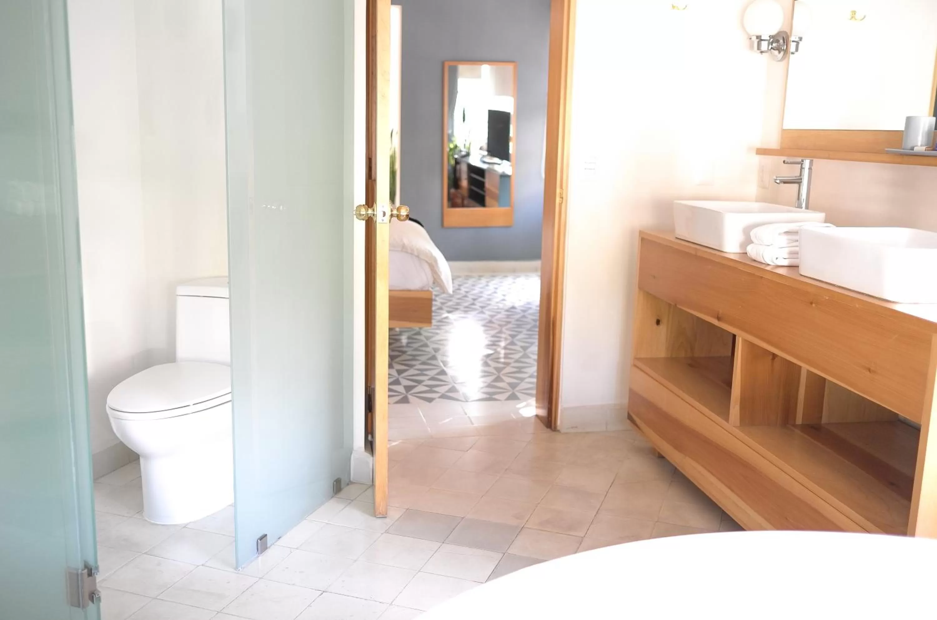 Bathroom, Bed in Casa Nuevo Leon